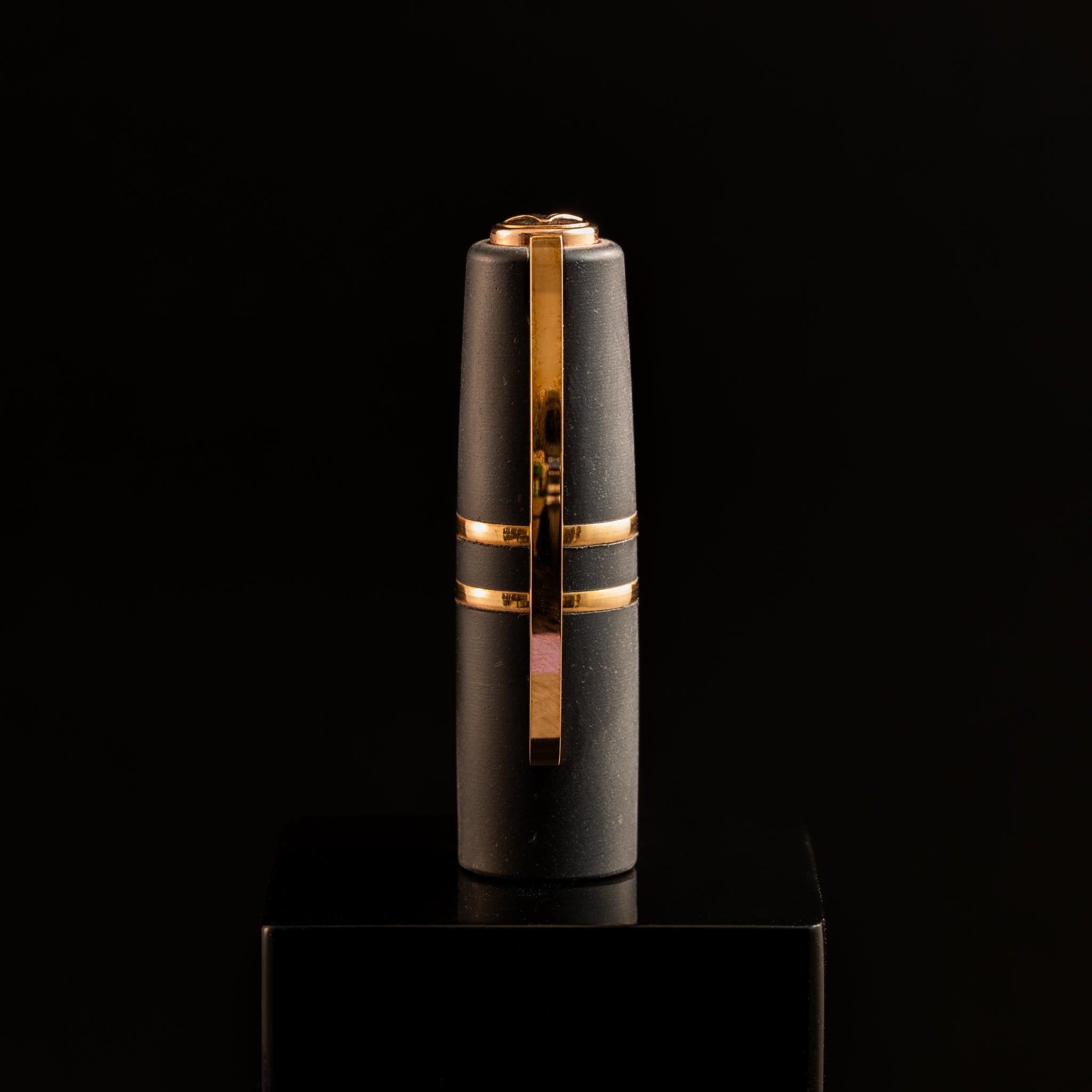 Visconti Homo Sapiens Fountain Pen – Volcano Lava Black – Bronze Trim-Pen Boutique Ltd