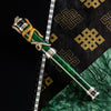 David Oscarson Green Wood Snake Fountain Pen - Verdigris (Limited Edition)-Pen Boutique Ltd