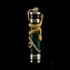 David Oscarson Green Wood Snake Fountain Pen - Verdigris (Limited Edition)-Pen Boutique Ltd