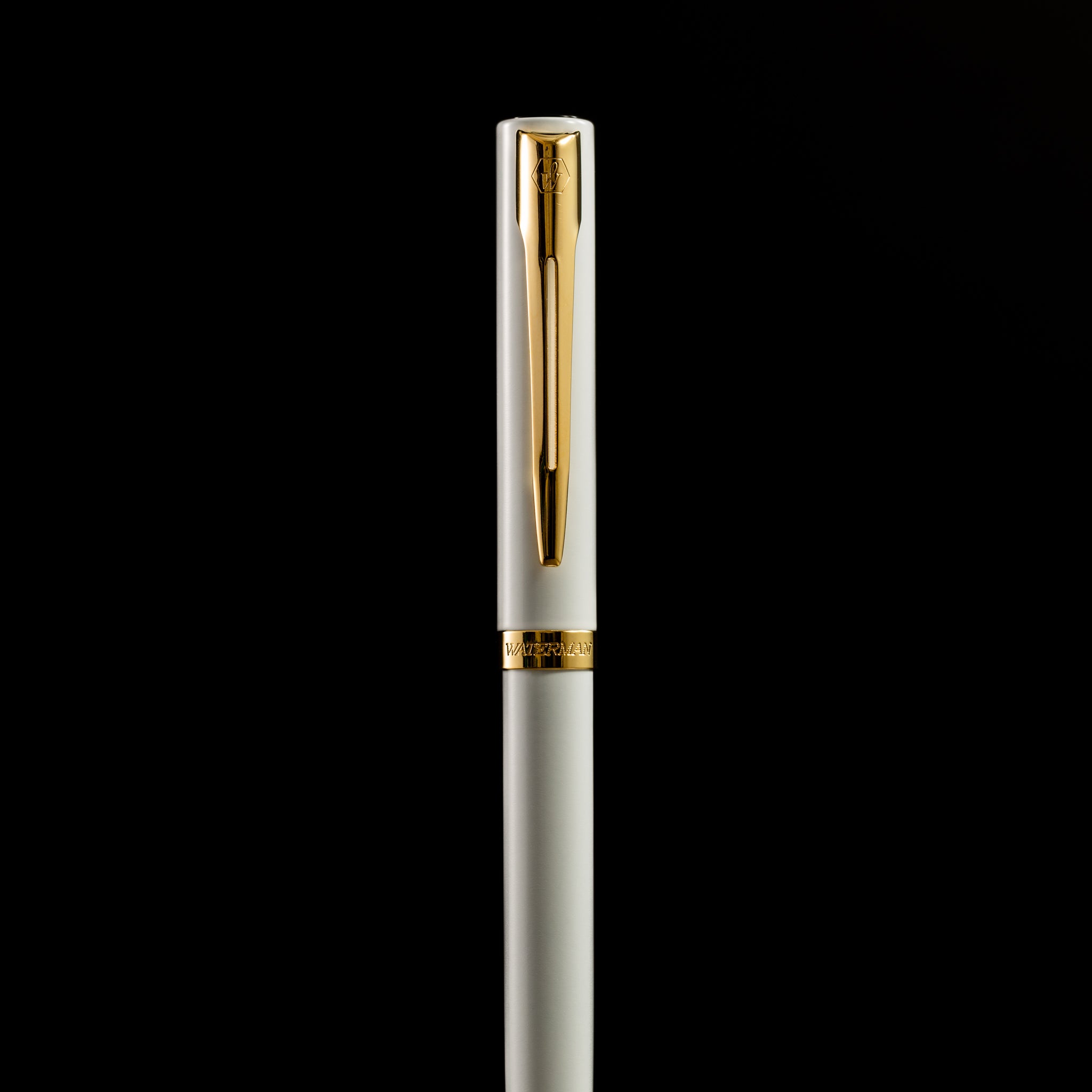Waterman Impression Ballpoint Pen - White GT - Pen Boutique Ltd