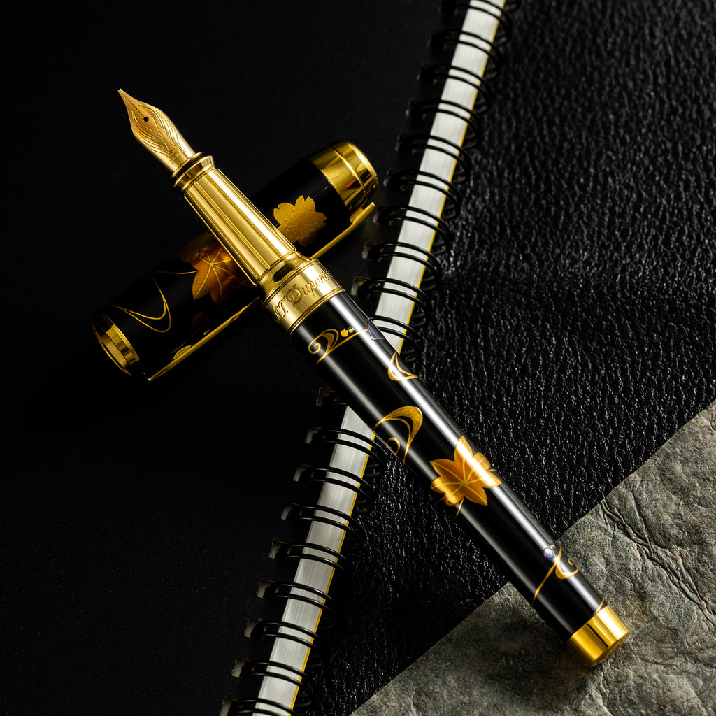 S T Dupont Line D Eternity XL Fountain Pen - Maki-E Ryusui Shunju-Pen Boutique Ltd
