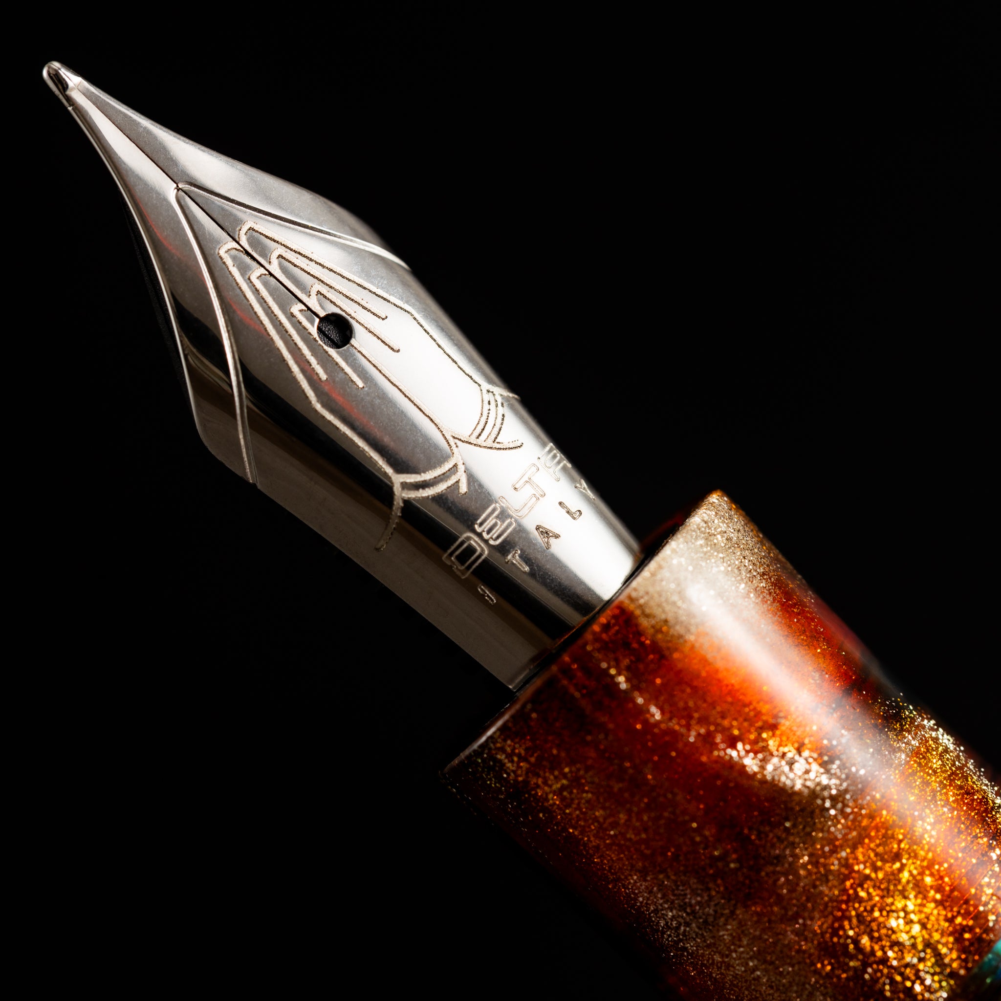 Delta Duna Fountain Pen - Limited Edition - Primary Manipulation 5.0 Holi Rang - Steel (Pen Boutique Exclusive)-Pen Boutique Ltd
