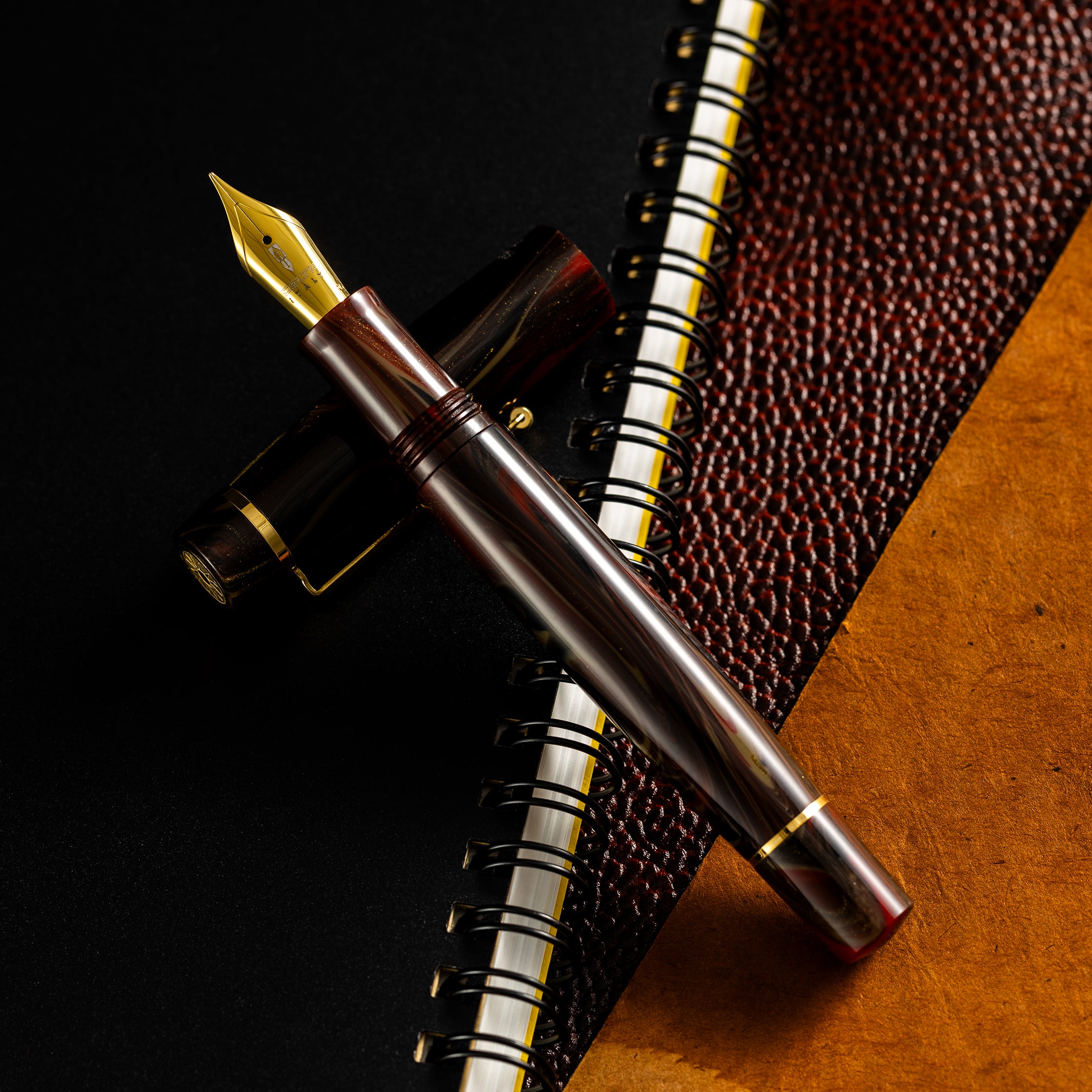 Delta Signs of the Time Fountain Pen - Barocco (Art Editions)-Pen Boutique Ltd