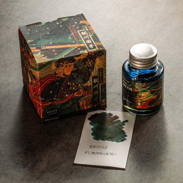 Taccia Ukiyo-e Kuniyoshi-Kuromidori Ink | 40ml Black-Green