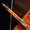 Delta Limited Edition Fountain Pen - DV Original - Orange Primary Manipulation 4.5 - Palladium Trim (Mid-Size)-Pen Boutique Ltd