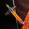 Delta Limited Edition Fountain Pen - DV Original - Orange Primary Manipulation 4.5 - Palladium Trim (Mid-Size)-Pen Boutique Ltd