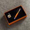Delta Limited Edition Fountain Pen - DV Original - Orange Primary Manipulation 4.5 - Palladium Trim (Mid-Size)-Pen Boutique Ltd