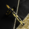 Zek Handpainted Tezhip Art Black with Gold Fountain Pen - Pen Boutique Ltd