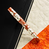 Zek Handpainted Tezhip Art Flower Red with Silver Flower Fountain Pen - Pen Boutique Ltd