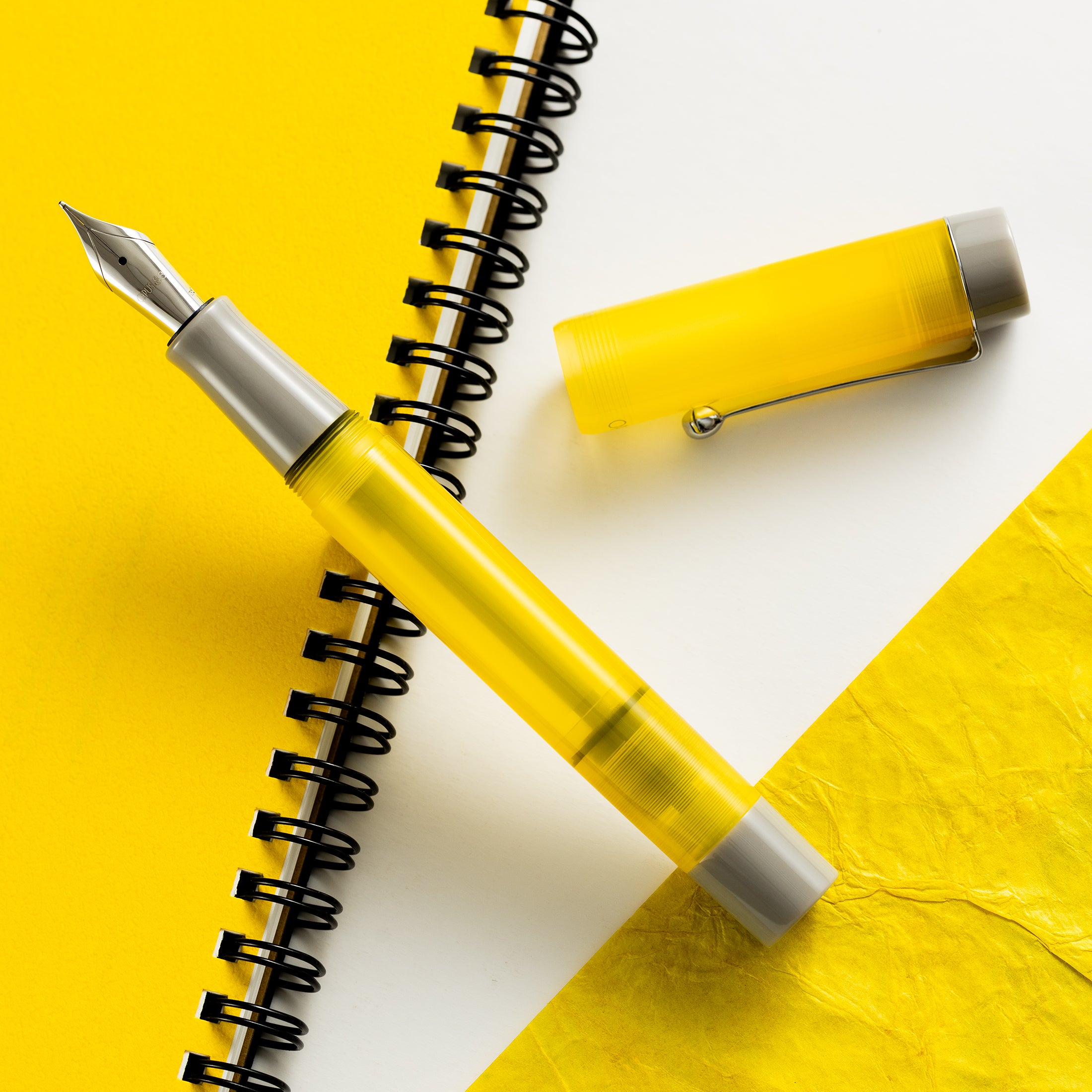 Opus 88 Demo Fountain Pen - 2021 Yellow-Pen Boutique Ltd