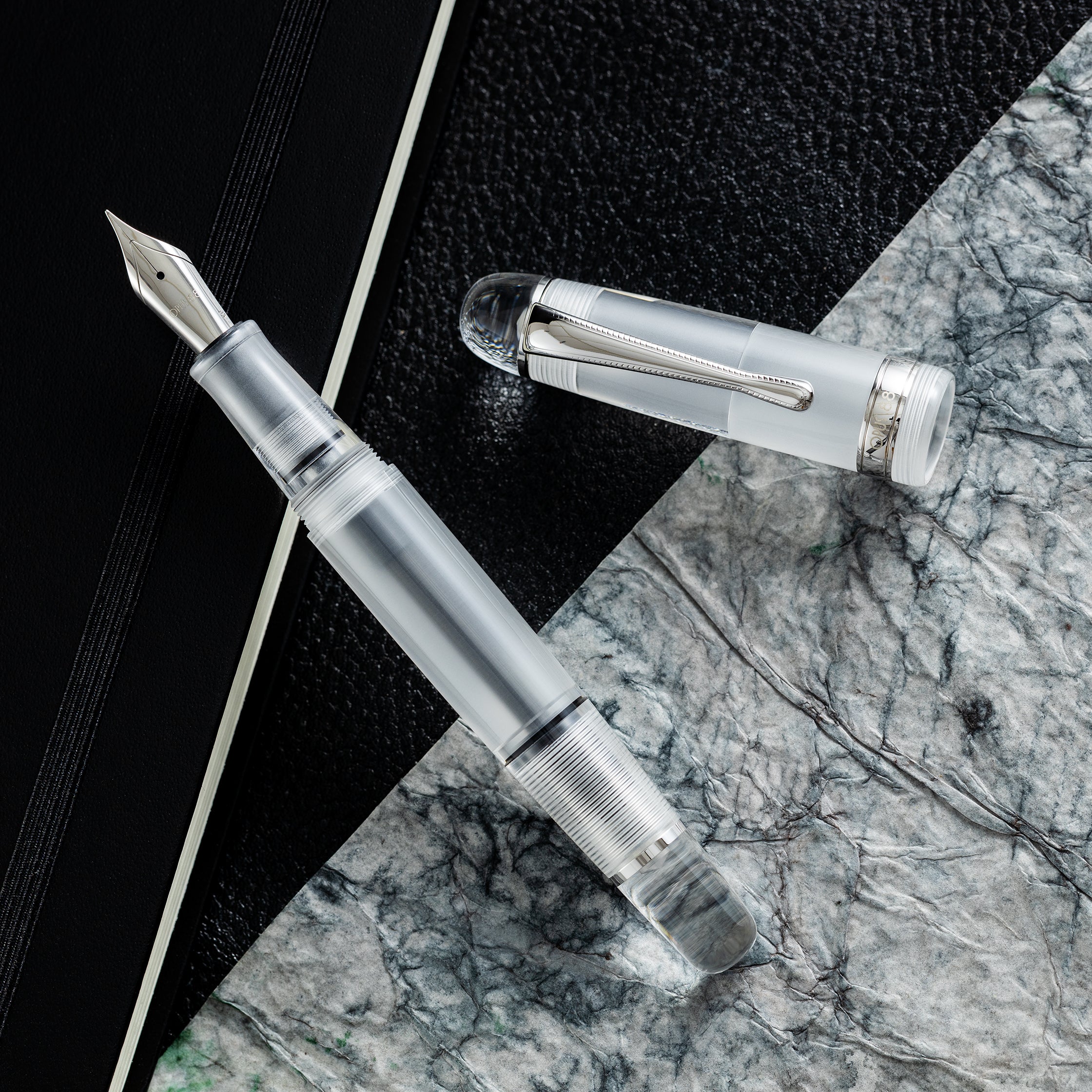 Opus 88 Jazz Fountain Pen - Clear Demo-Pen Boutique Ltd