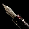 Zek Handpainted Tezhip Art Black with Silver Flower Fountain Pen - Pen Boutique Ltd
