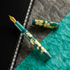 Zek Handpainted Tezhip Art Green with Gold Flower Fountain Pen - Pen Boutique Ltd