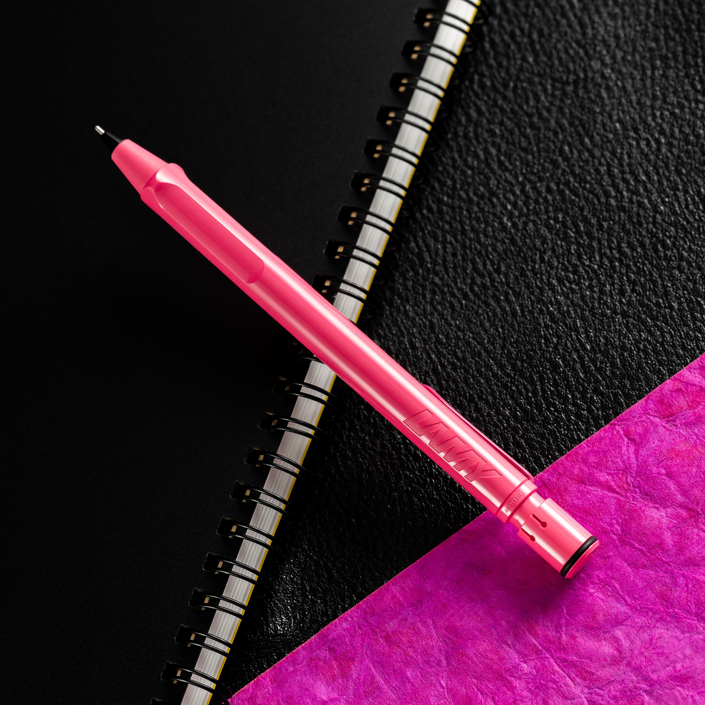 Lamy Safari Mechanical Pencil - Neon Pink (Special Edition)-Pen Boutique Ltd