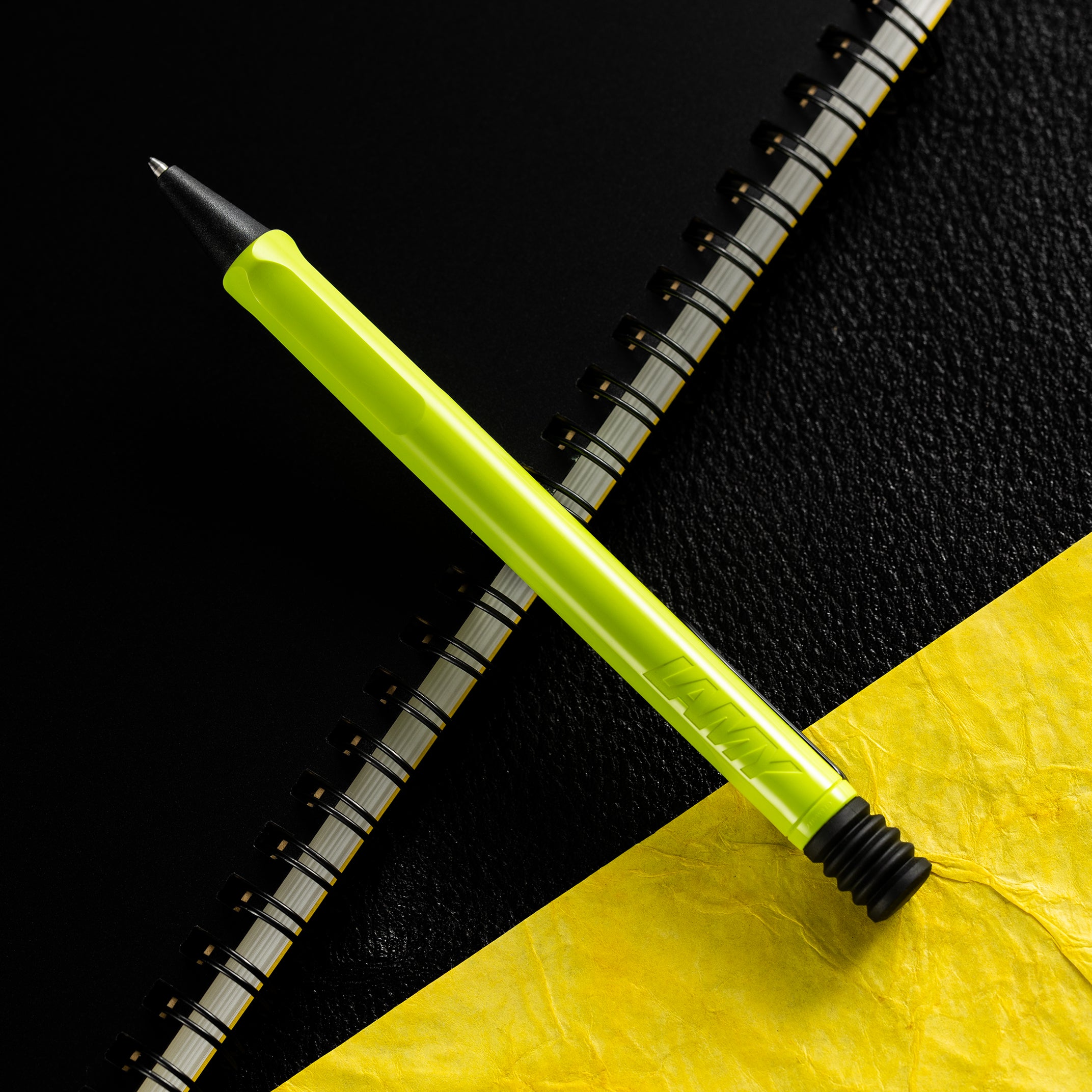 Lamy Safari Ballpoint Pen - Neon Yellow (Special Edition)-Pen Boutique Ltd