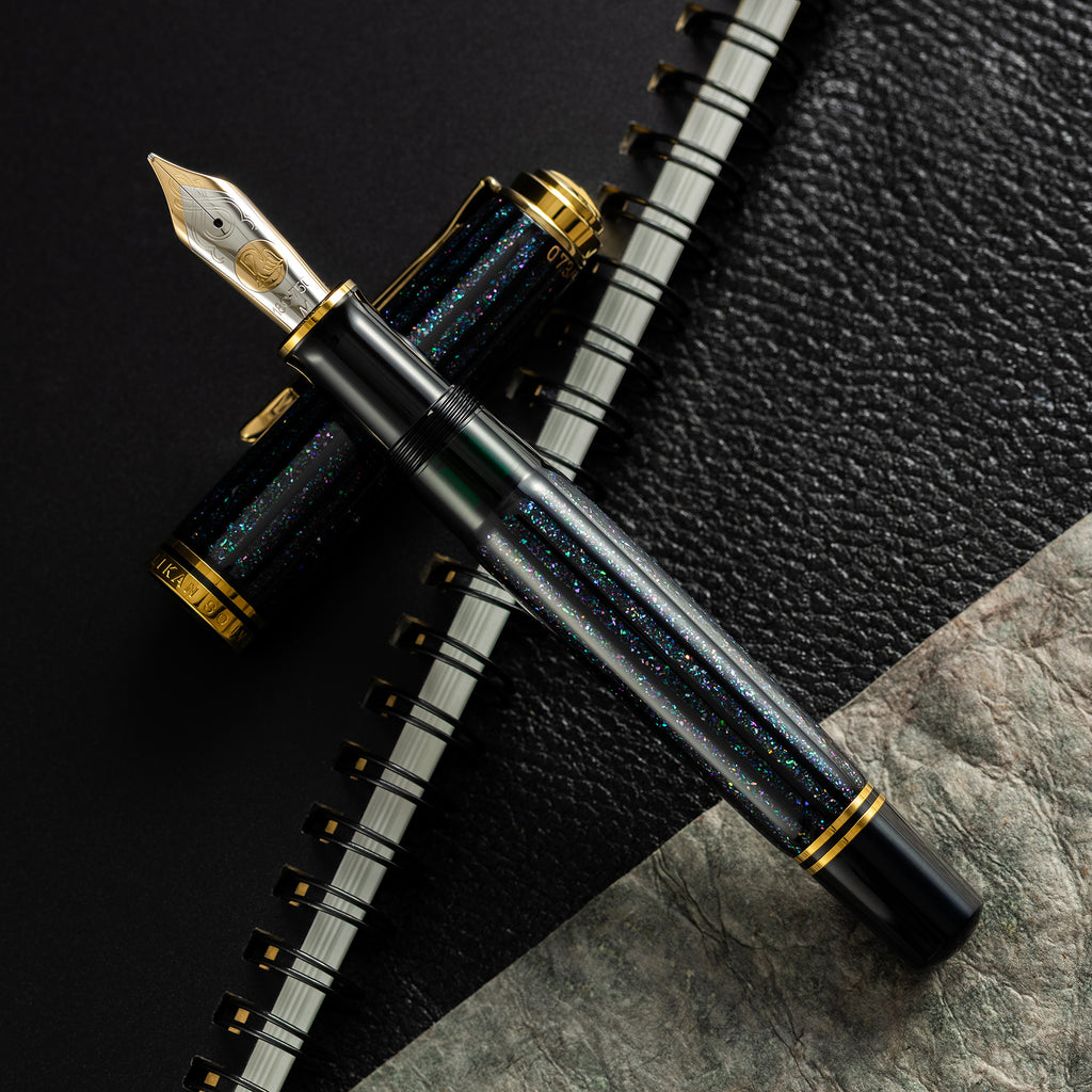 Pelikan Souveran M1000 Fountain Pen - Raden Stardust "Hoshikuzu" - 18k Nib (Limited Edition) - Pen Boutique Ltd