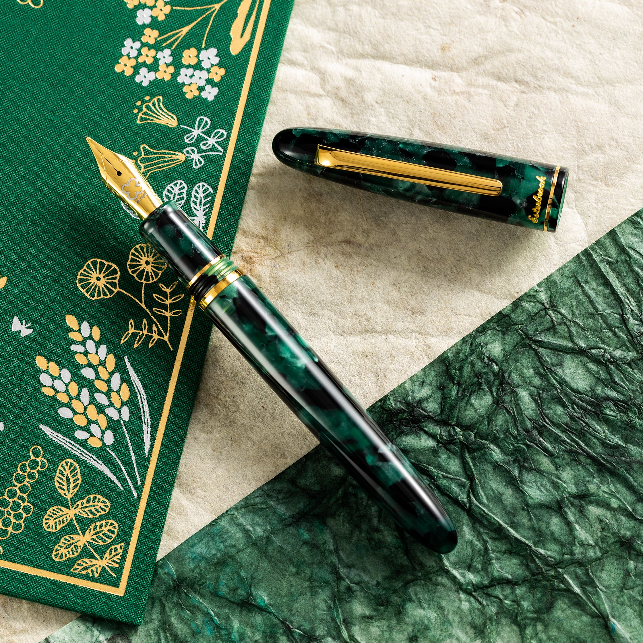 Esterbrook Estie Fountain Pen - Evergreen - Gold Trim-Pen Boutique Ltd
