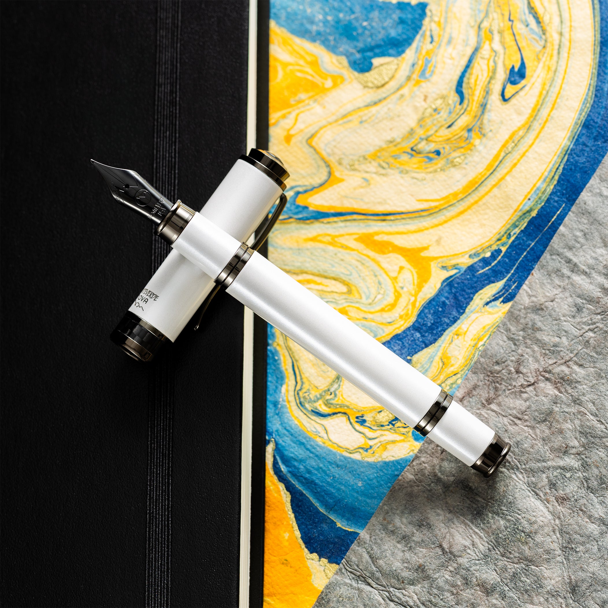 Monteverde Innova Fountain Pen - Limited Edition - Color of the Year 2026 Cloud Dancer - Gunmetal Trim + FREE 15ml Ink Bottle-Pen Boutique Ltd