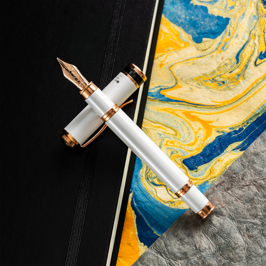 Monteverde Innova Cloud Dancer Fountain Pen | Rose Gold Limited Edition
