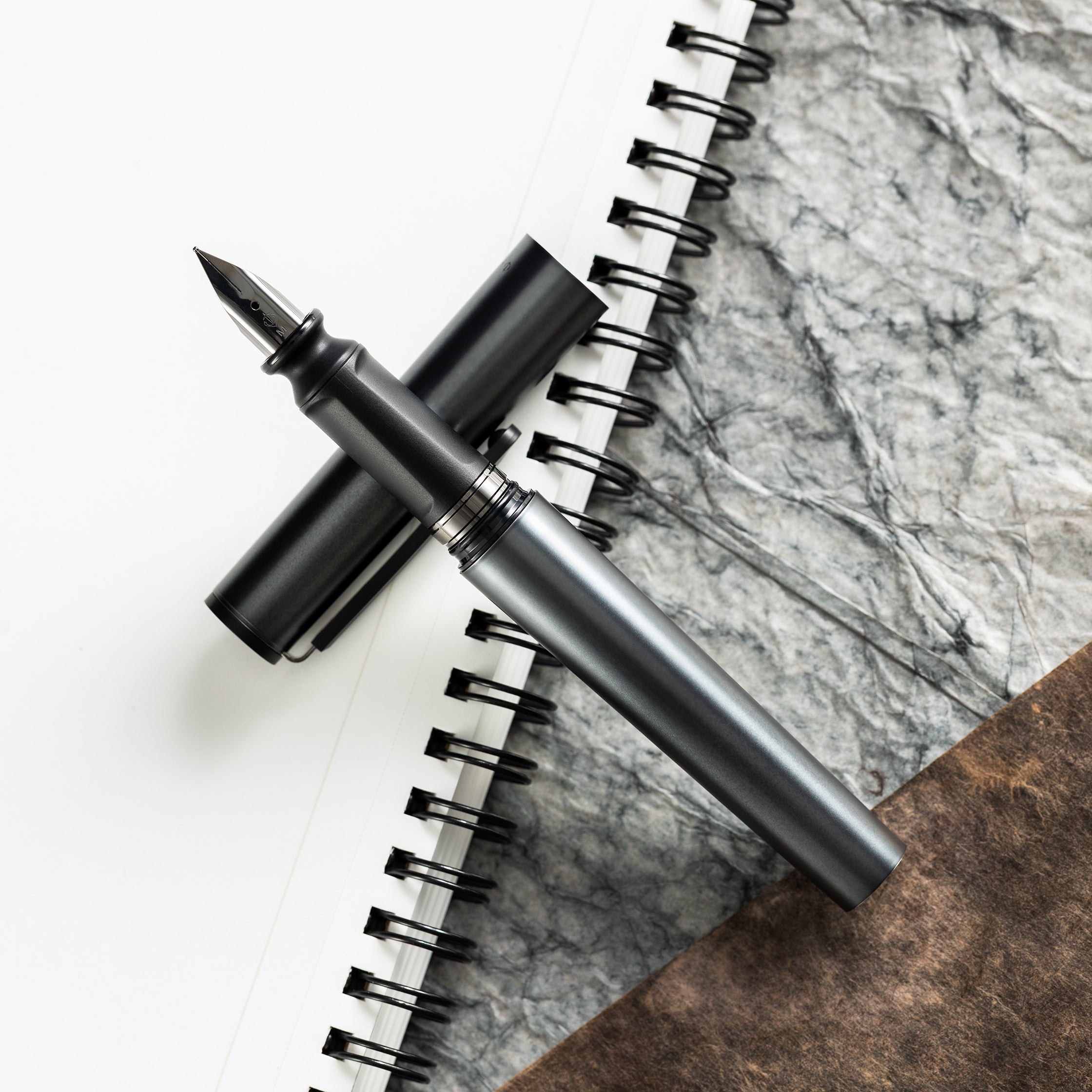 Sailor Tuzu Adjust Forge Fountain Pen - Gunmetal-Pen Boutique Ltd