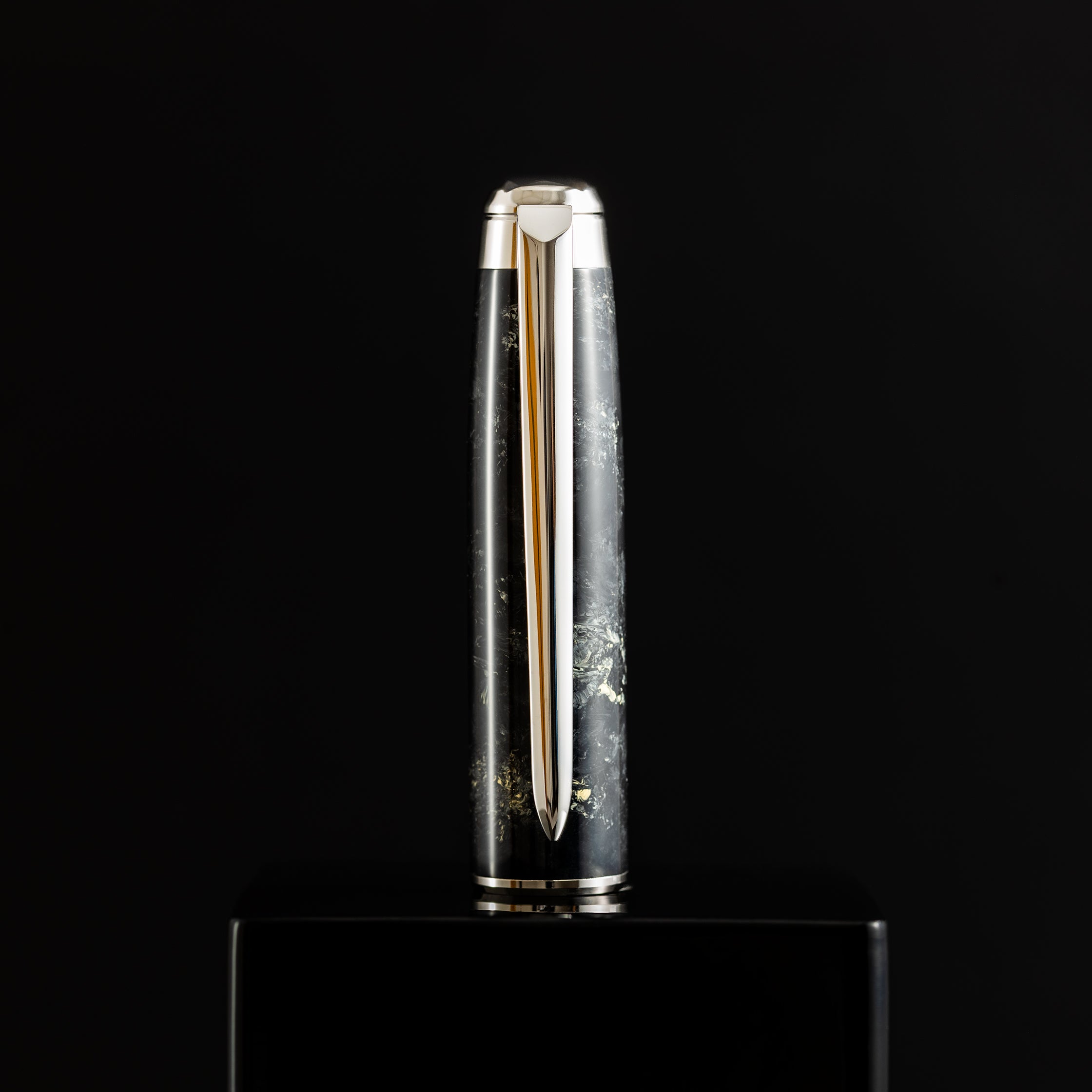 S T Dupont Line D Eternity Fountain Pen - Limited Edition - Popote Black - Palladium Trim - Pen Boutique Ltd