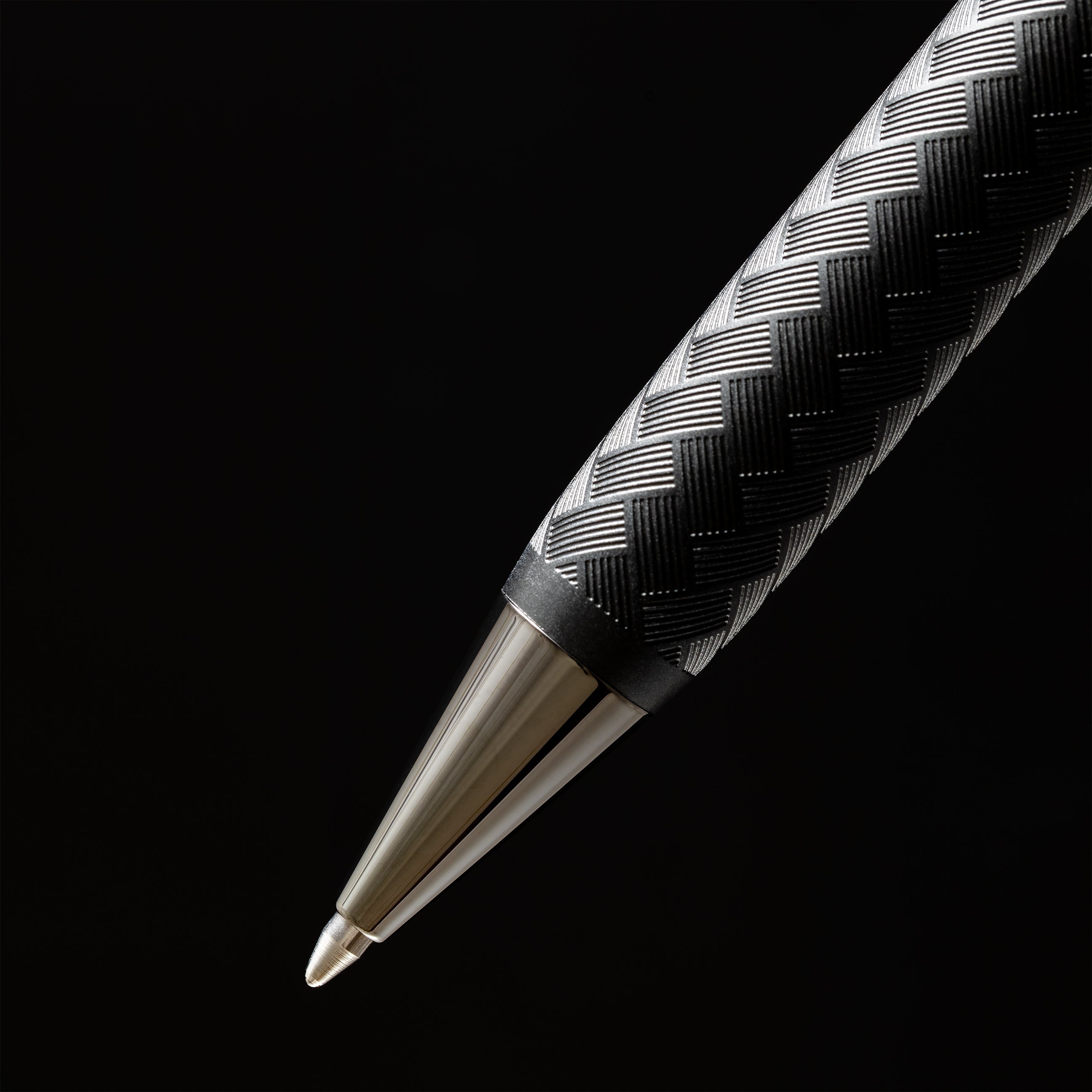Sheaffer Legacy Ballpoint Pen - Chevron Matte Black - PVD Gunmetal Trim-Pen Boutique Ltd