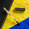 S T Dupont Line D Eternity Fountain Pen - Limited Edition - Popote Blue - Yellow Gold Trim (Large)-Pen Boutique Ltd