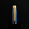S T Dupont Line D Eternity Fountain Pen - Limited Edition - Popote Blue - Yellow Gold Trim (Large)-Pen Boutique Ltd