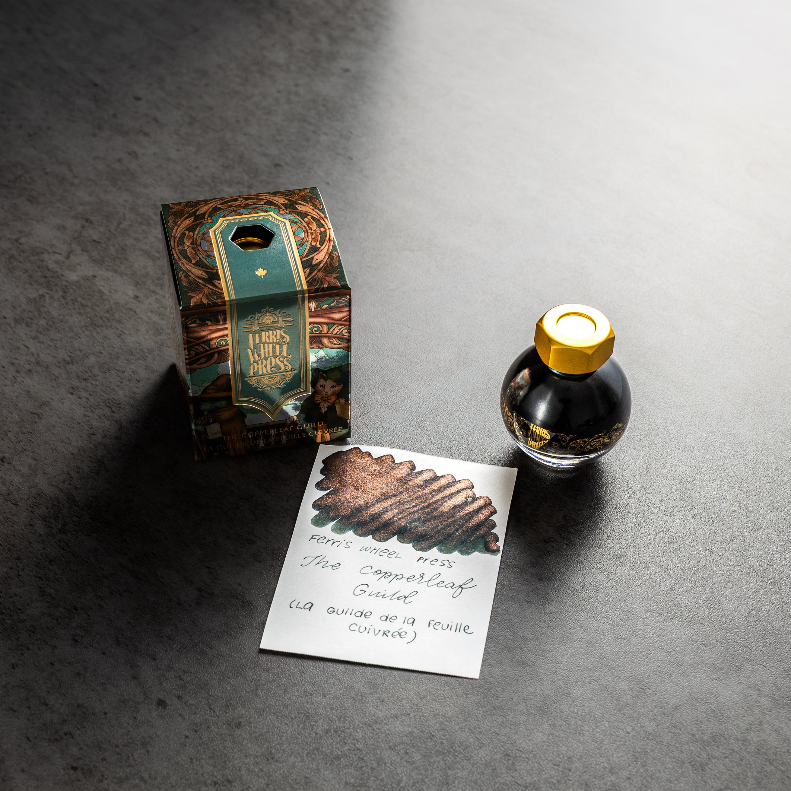 Ferris Wheel Press FerriTales The Book of Knights Ink Bottle - Copperleaf Guild - 20ml