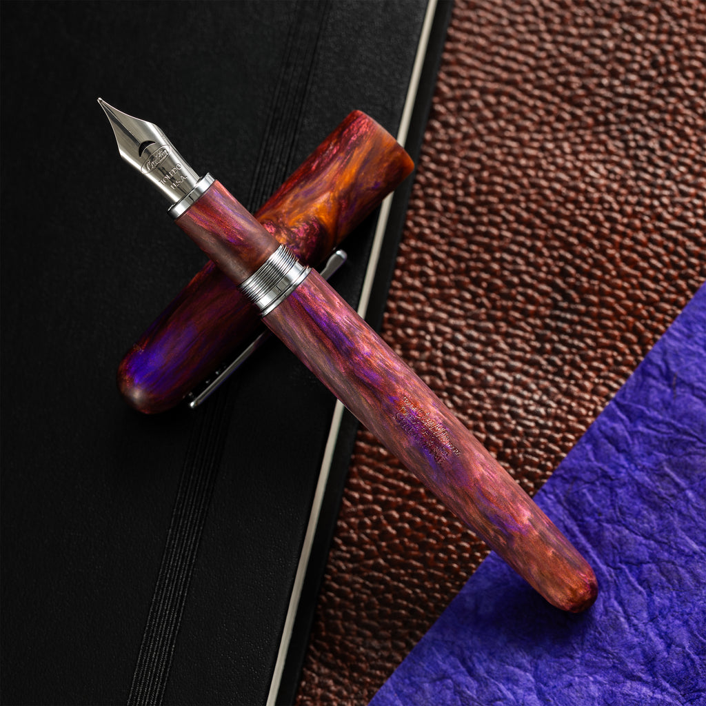 Conklin Streamline Fountain Pen - Matte Sunset Medley - Chrome Trim (Limited Edition) - Pen Boutique Ltd