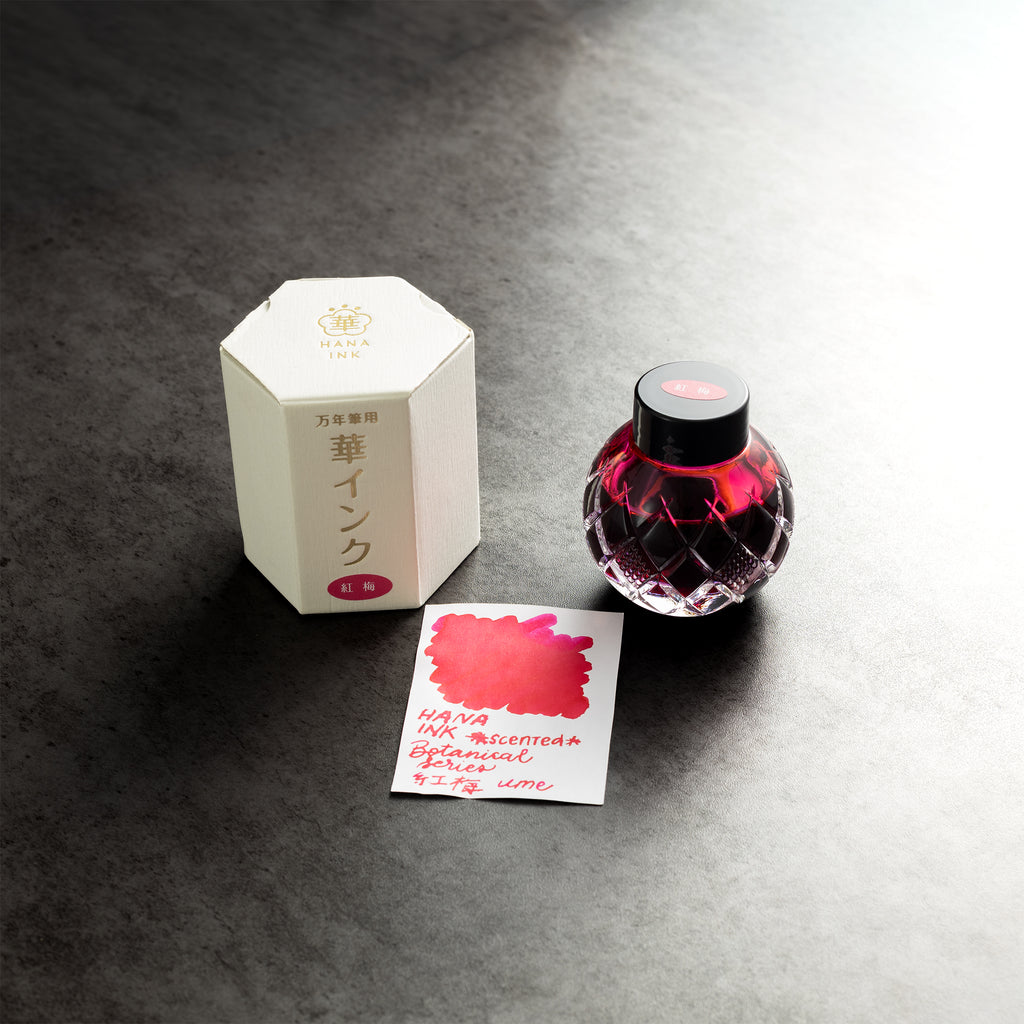 Mitasanshodo Botanical Flower Premium Ink Bottle - Ume - 55ml - Pen Boutique Ltd