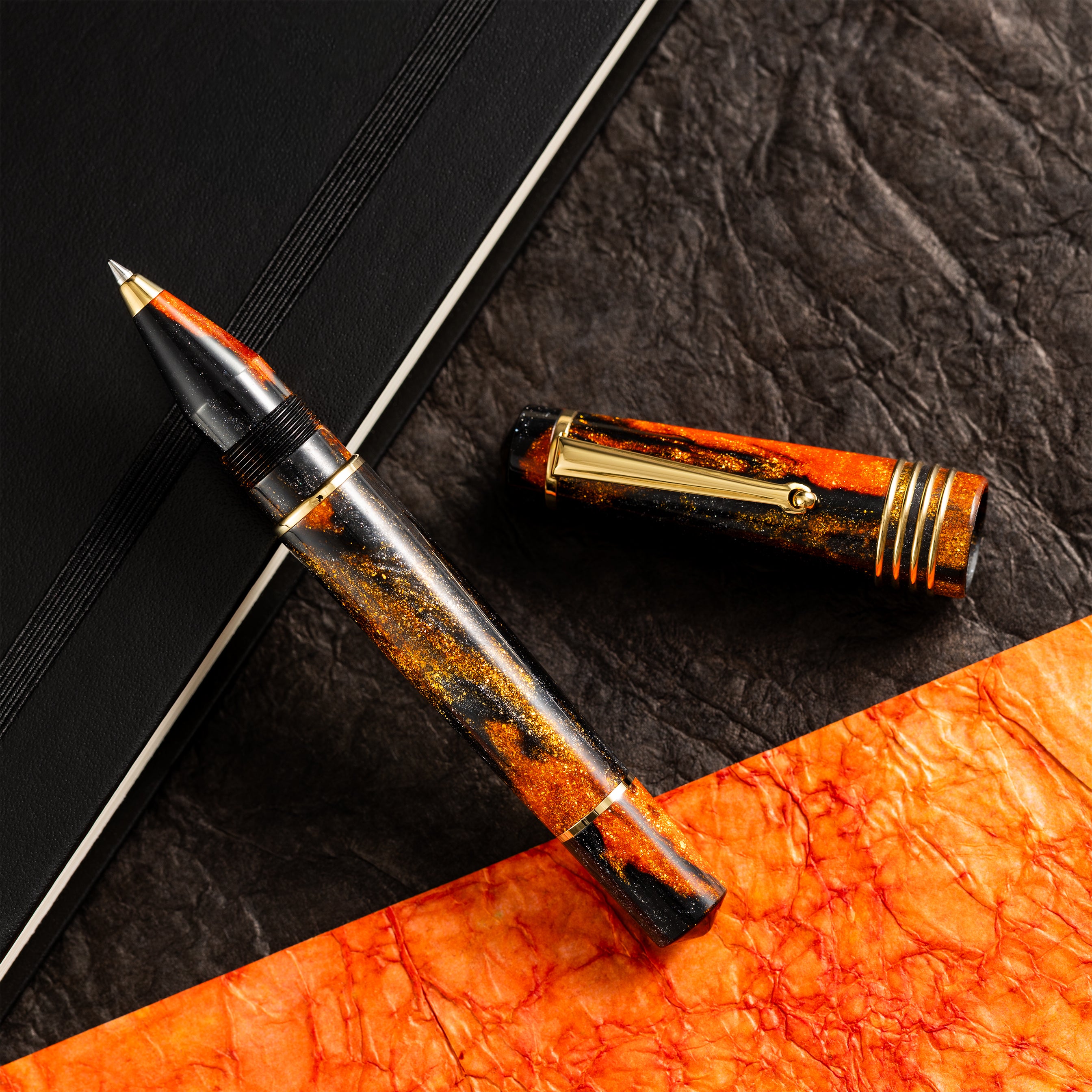 Delta DV Original Rollerball Pen - Glow Up Oro - Pen Boutique Ltd