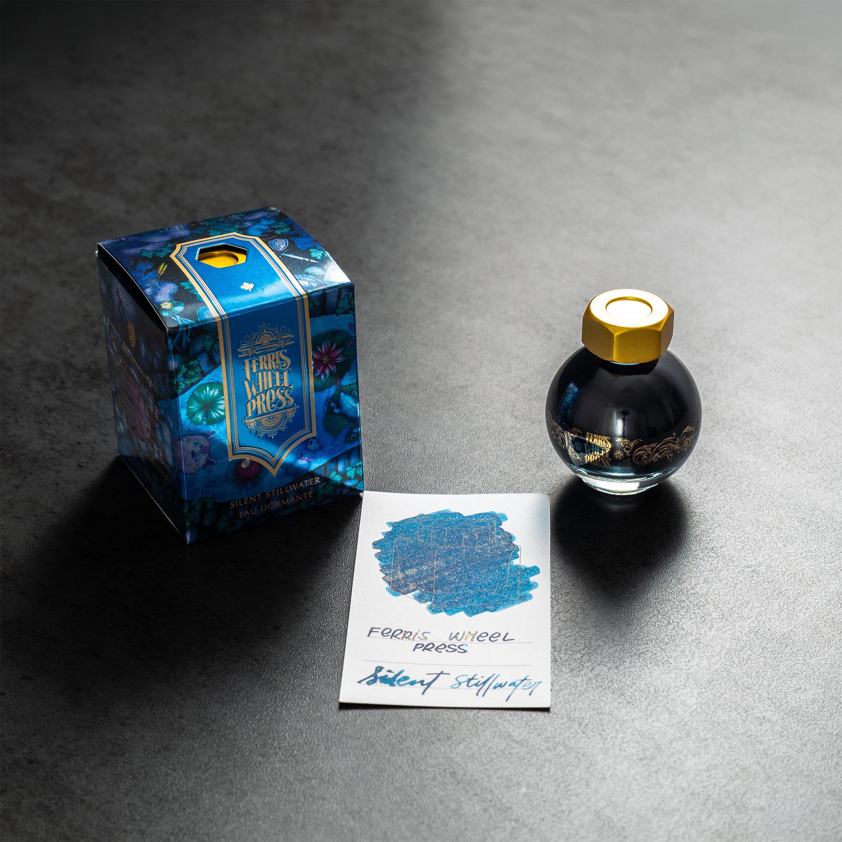 Ferris Wheel Press FerriTales The Book of Knights Ink Bottle - Silent Stillwater - 20ml - Pen Boutique Ltd