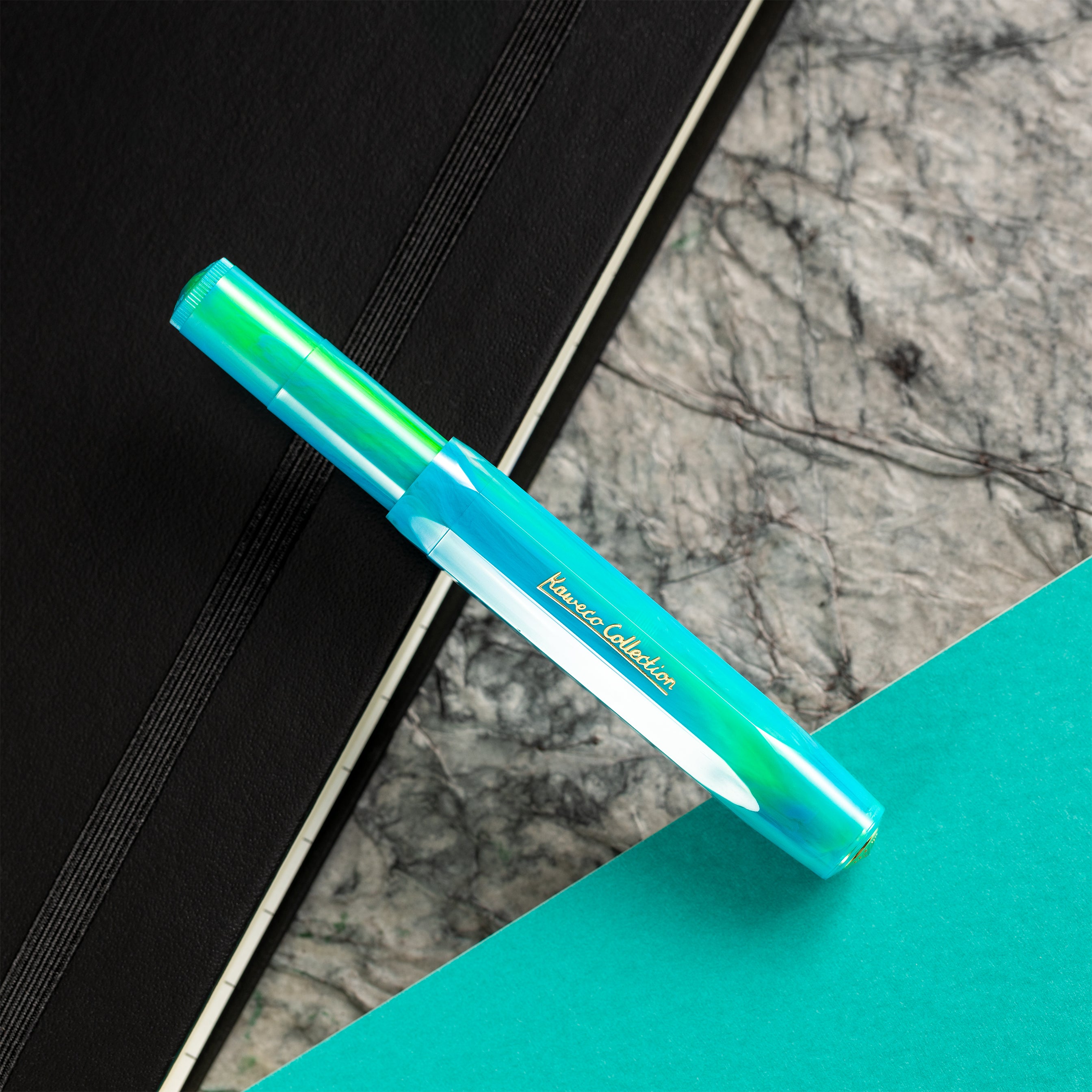 Kaweco Collection Fountain Pen - Marble Ocean - Pen Boutique Ltd
