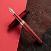 Diplomat Cobra Fountain Pen – Burgundy Red Guilloche - Pen Boutique Ltd