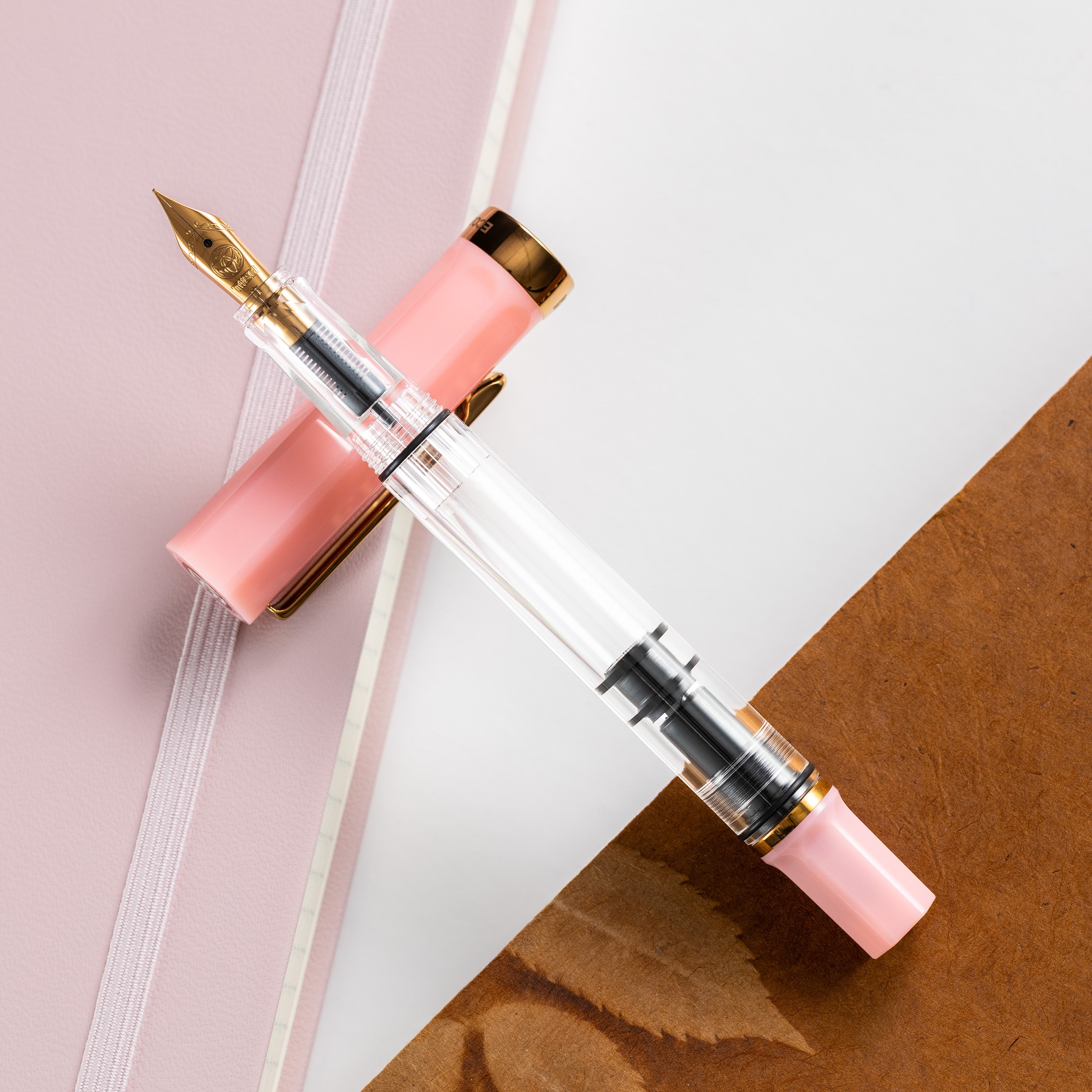 TWSBI ECO Fountain Pen - Pink Lemonade - Bronze Trim - Pen Boutique Ltd