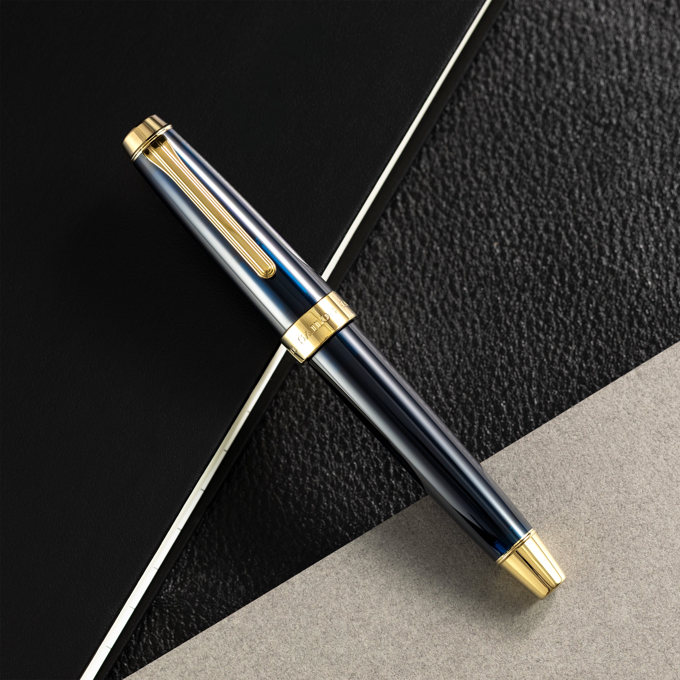 Sailor Professional Gear Anchor Fountain Pen - Blue Dawn - Gold Trim - Pen Boutique Ltd