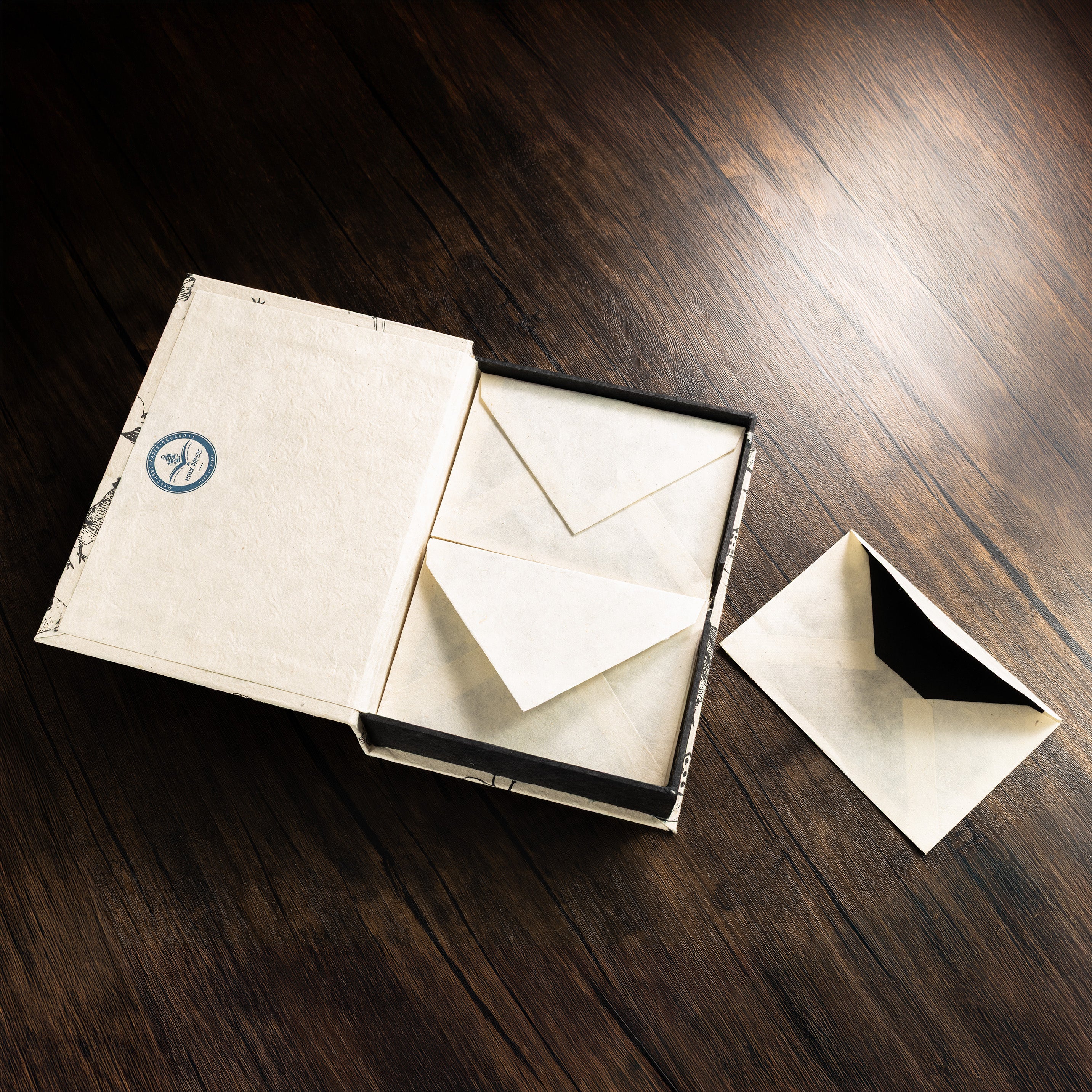 Monk Paper "Art by Children- Birds" Lokta Stationery Box Set-Pen Boutique Ltd