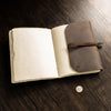Monk Paper Buffalo Leather Dark Brown Lokta Large Journal - Pen Boutique Ltd