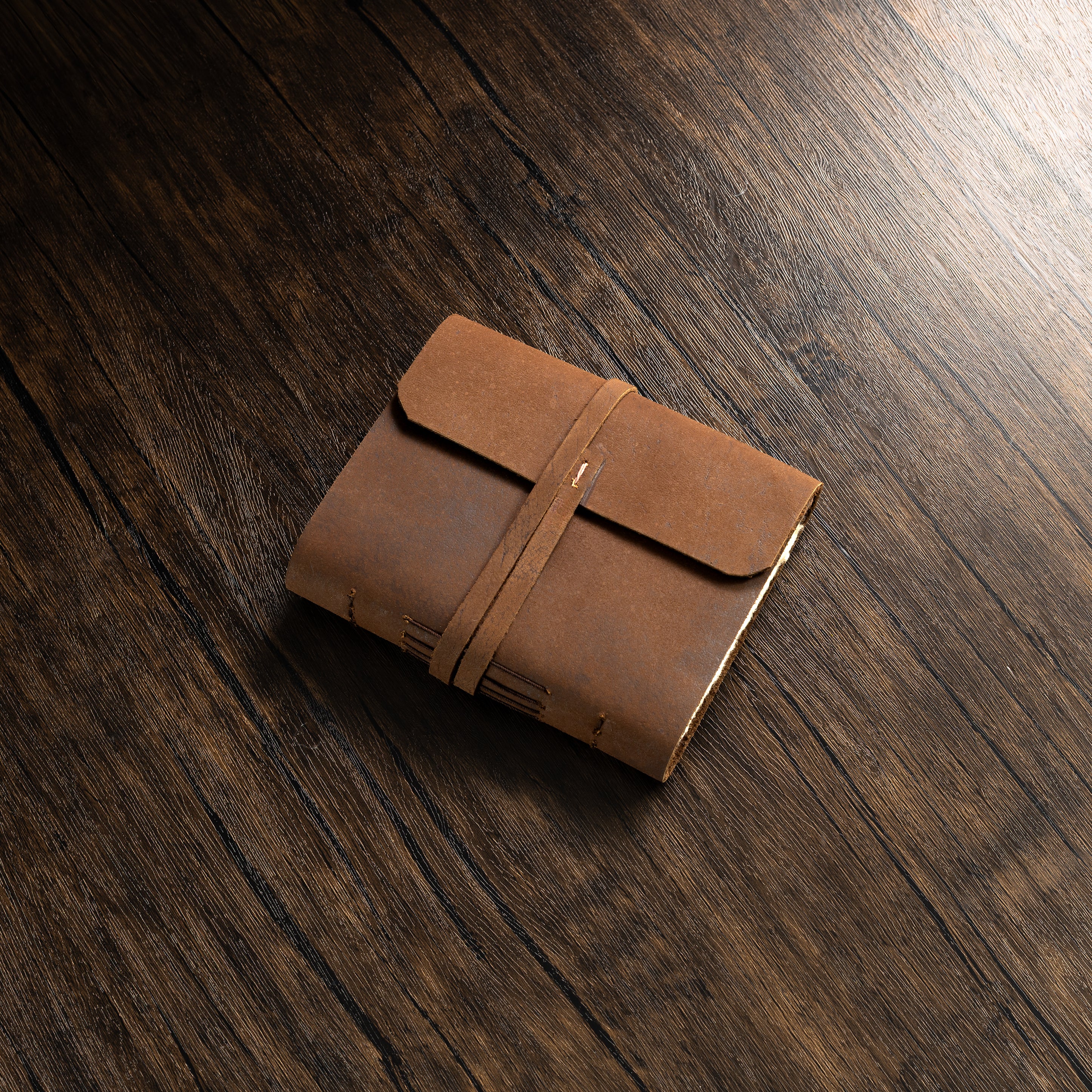 Monk Paper Buffalo Leather Dark Brown Medium Lokta Journal - Pen Boutique Ltd