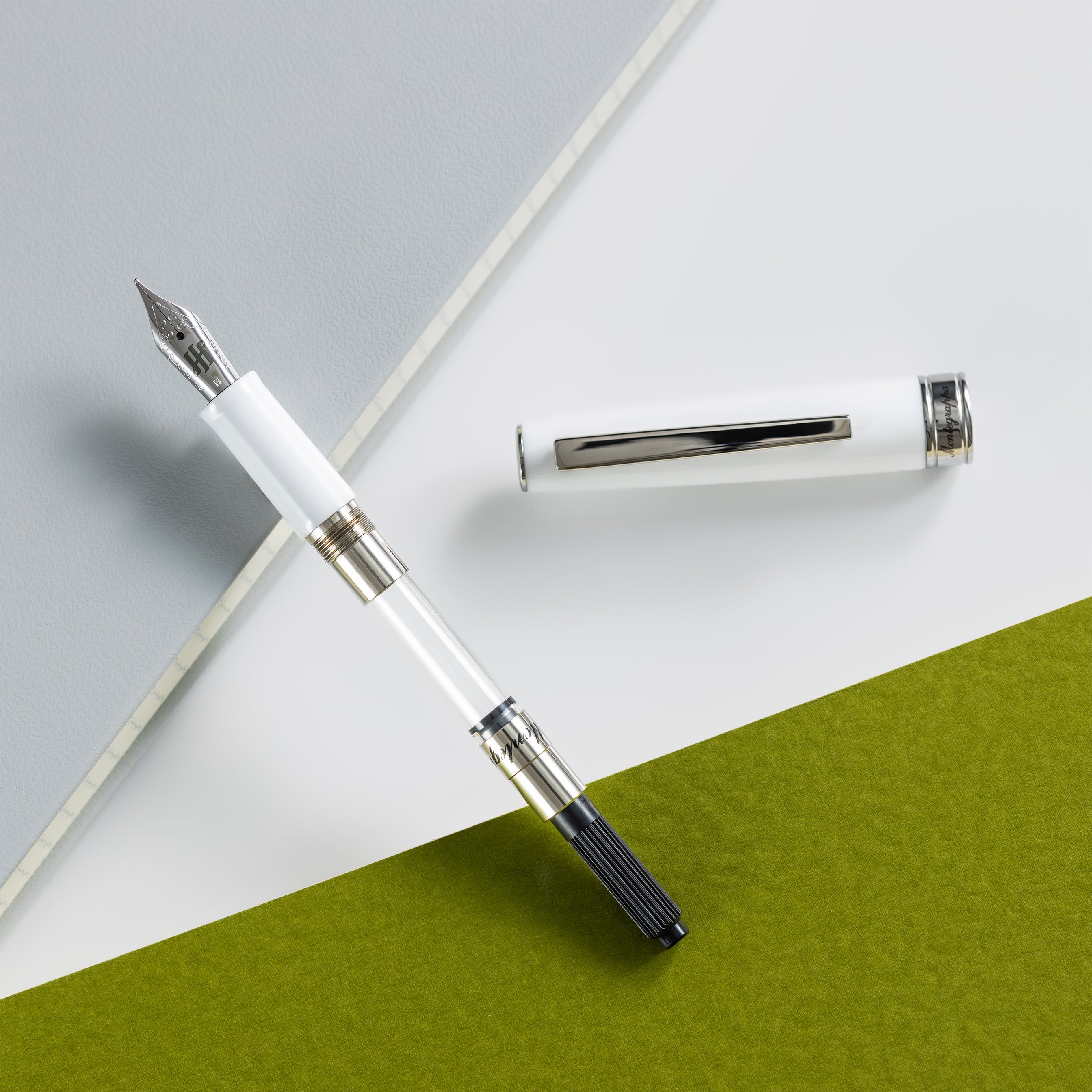 Montegrappa Armonia Fountain Pen - Frost White - Pen Boutique Ltd