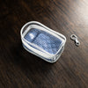 PBL Pen Pouch, Pillow & Clear Collectible Carry Bag with Notebook Insert – Blue Grid-Pen Boutique Ltd
