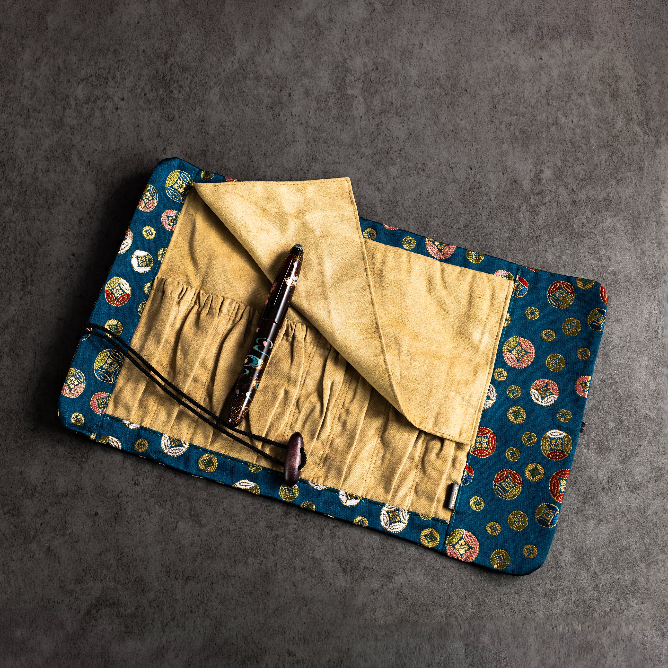 Taccia Kimono Pen Roll - Mosaic 2 - 8 Slot - Large-Pen Boutique Ltd