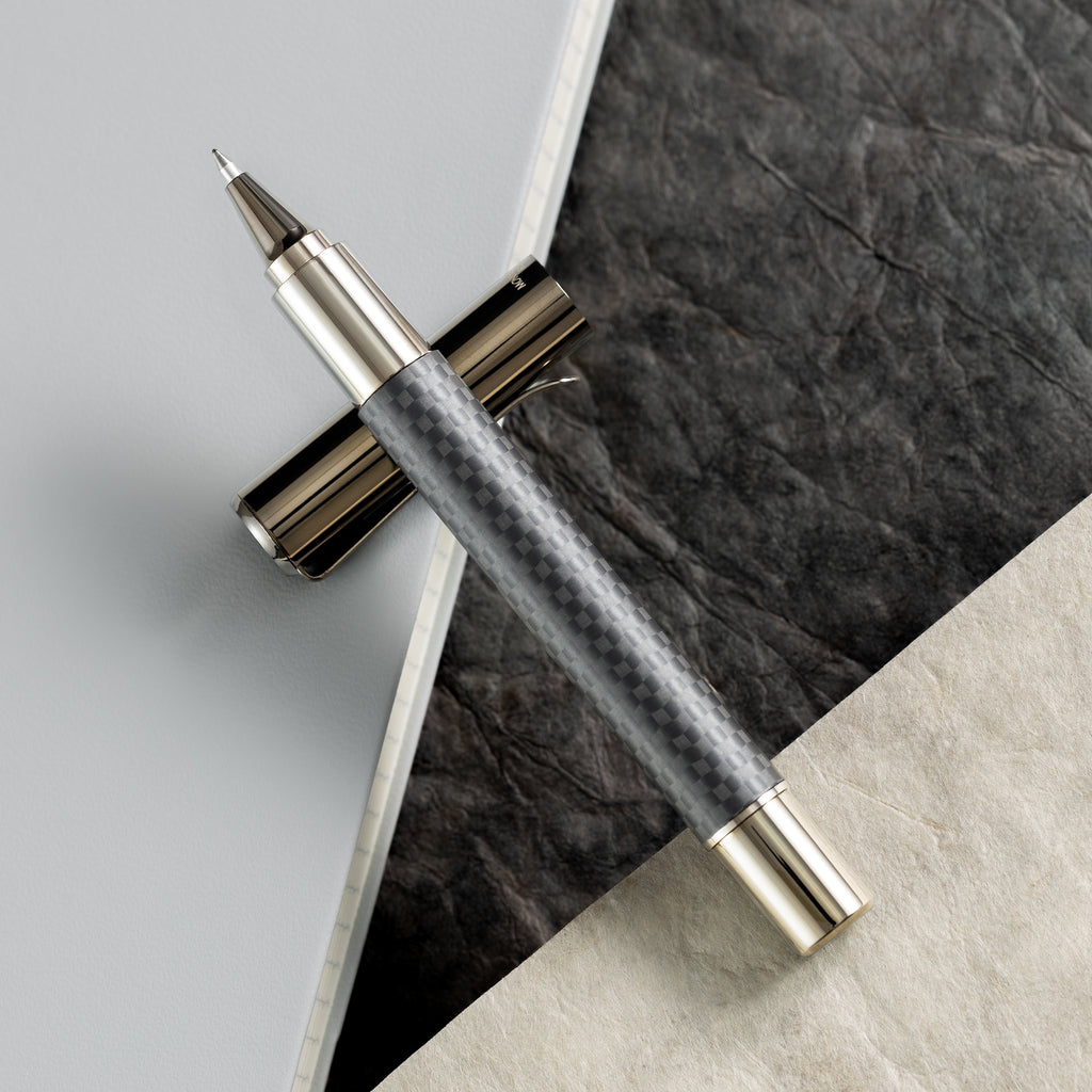 Monteverde Ritma Rollerball Pen - Matte Carbon Fiber - Pen Boutique Ltd