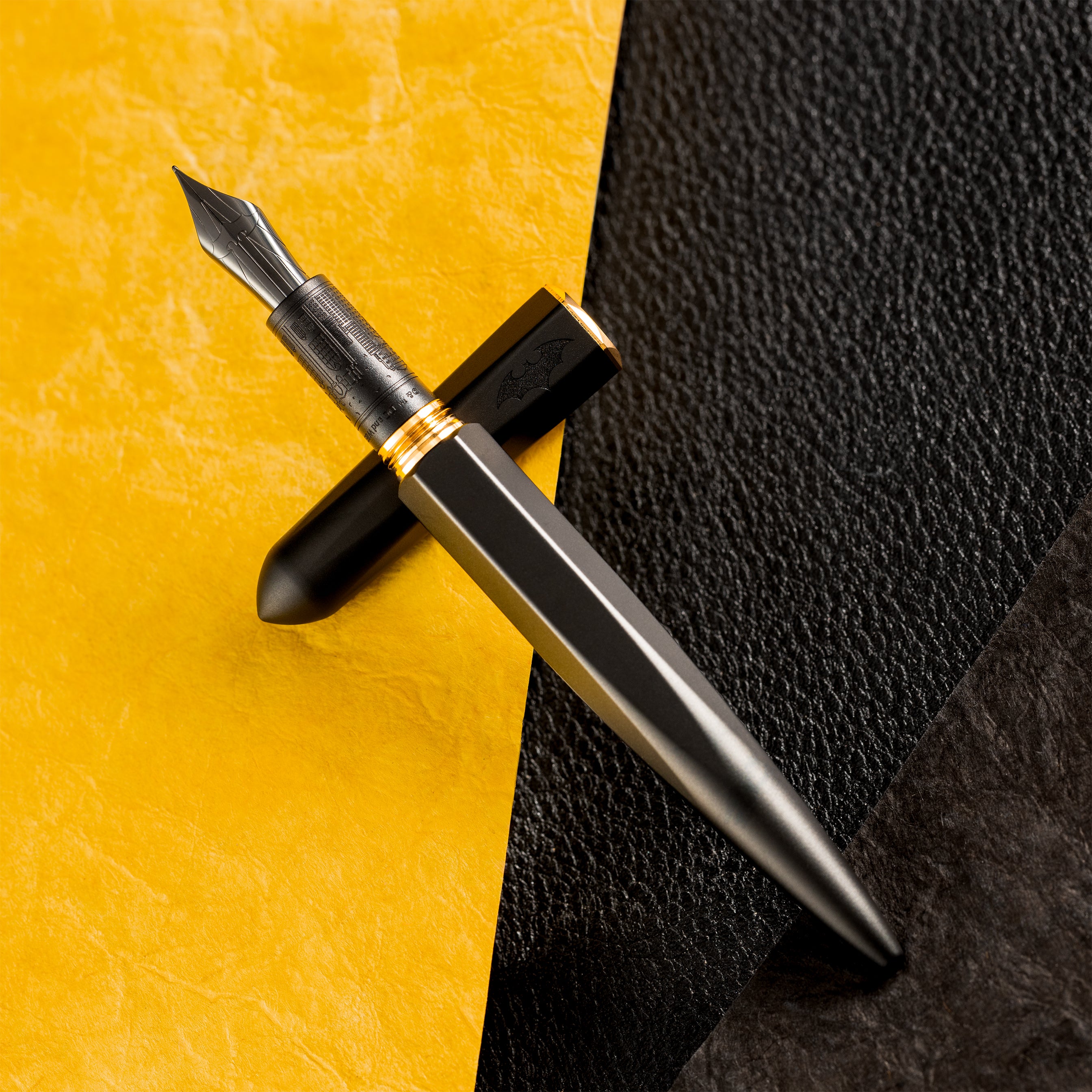 Ferris Wheel Press x Batman Marquise Fountain Pen & 38ml Ink Set - Shadows Over Gotham - Pen Boutique Ltd