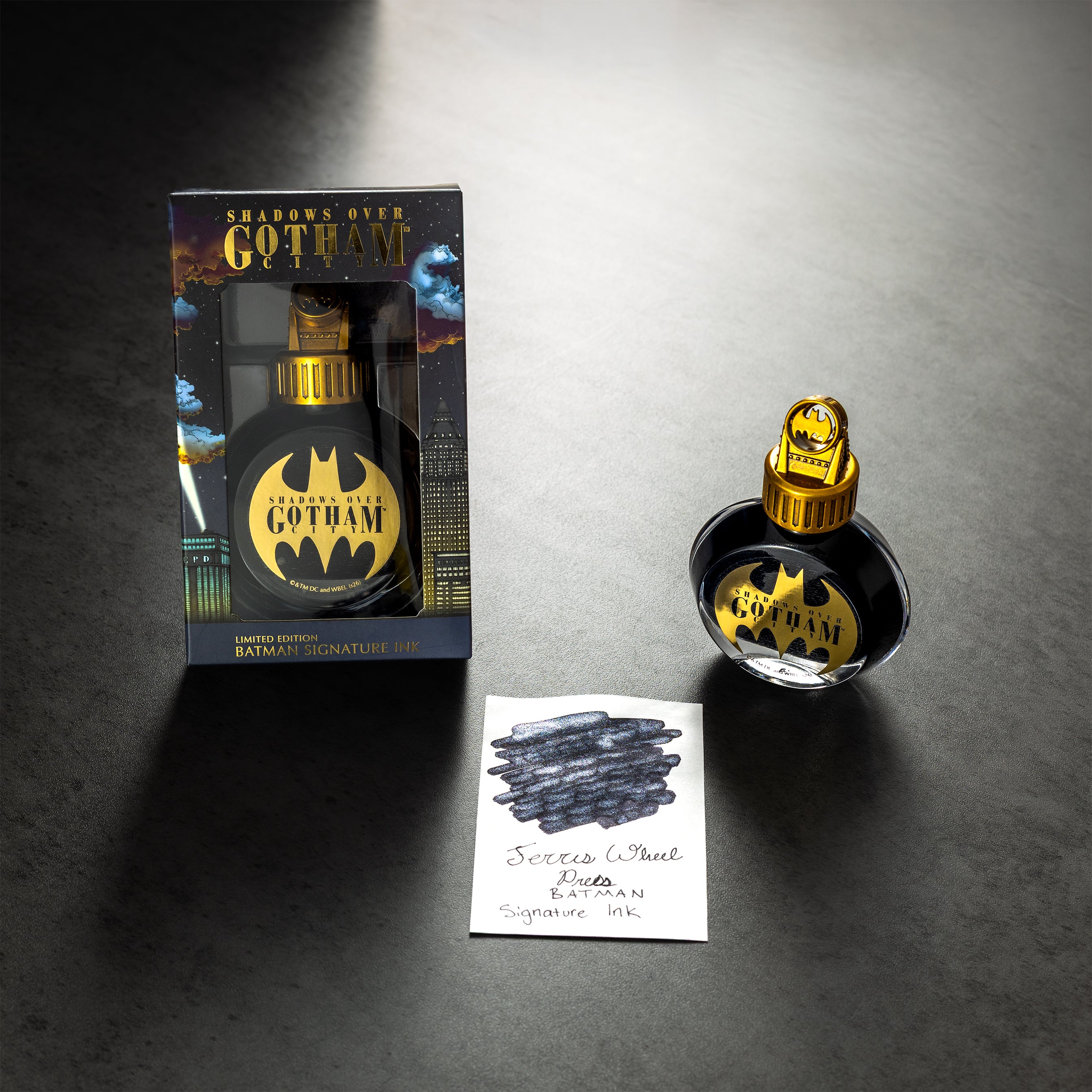 Ferris Wheel Press Ink Bottle - Batman - 38ml (Limited Edition) - Pen Boutique Ltd