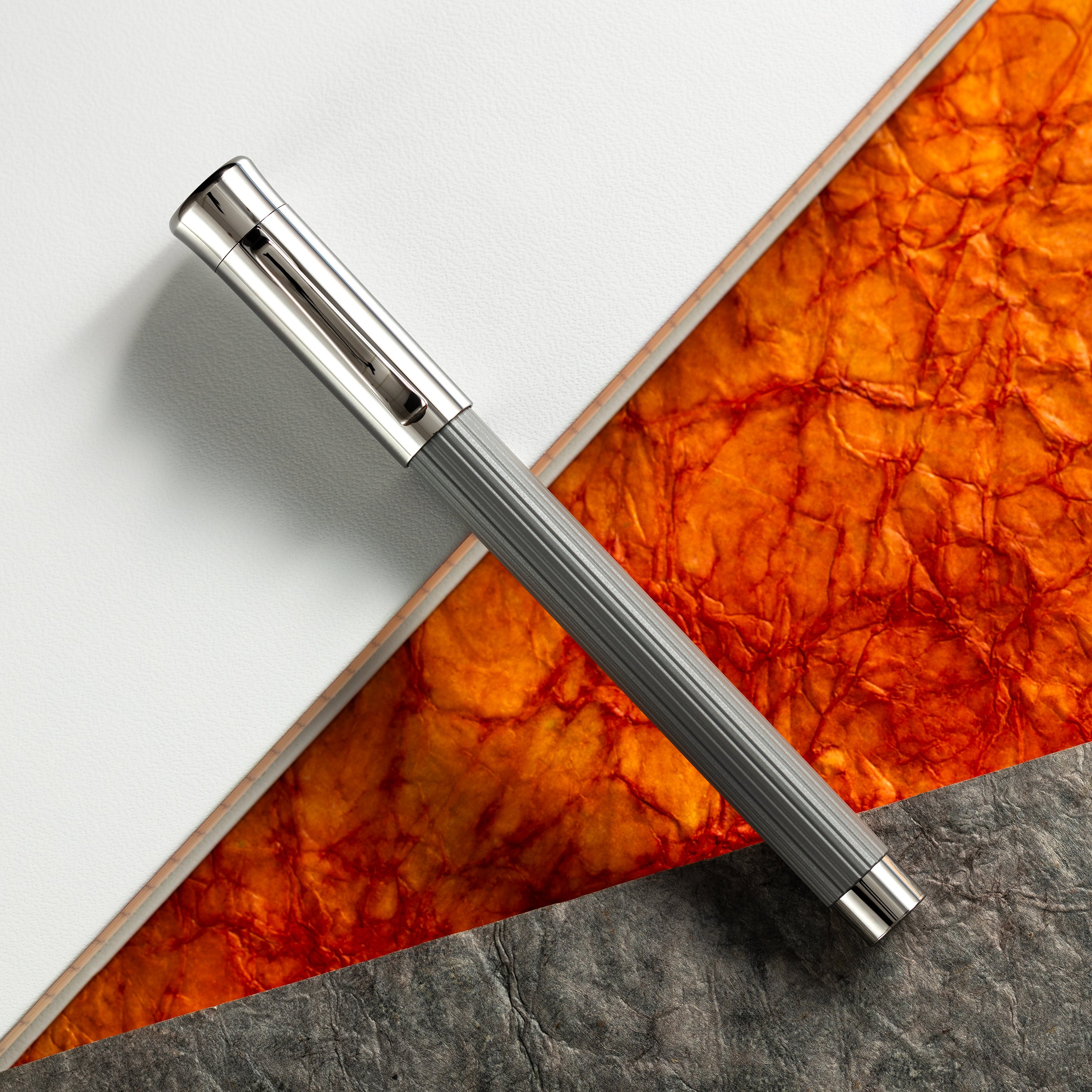 Graf Von Faber-Castell Tamitio Fountain Pen - Stone Grey - Pen Boutique Ltd