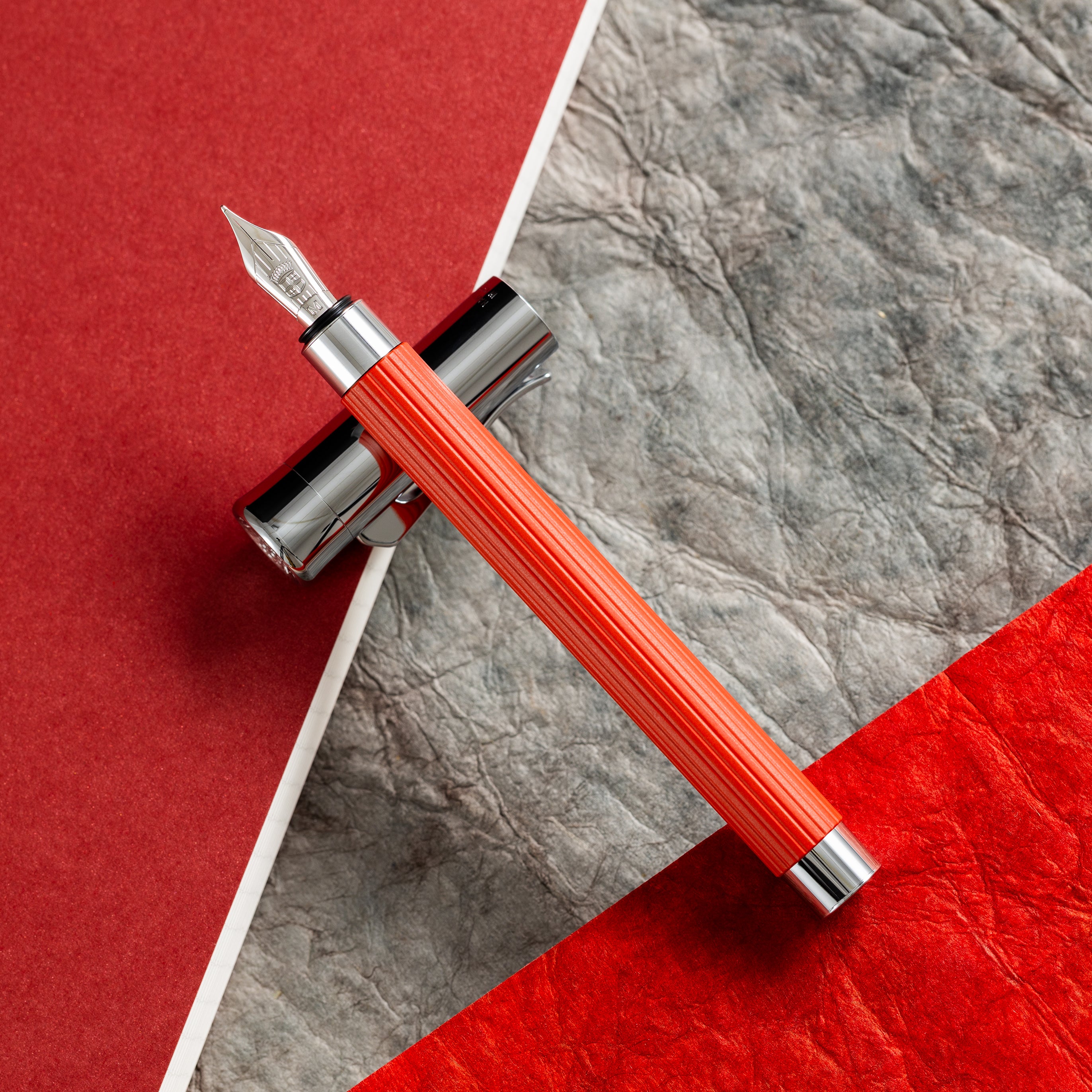 Graf Von Faber-Castell Tamitio Fountain Pen - India Red - Pen Boutique Ltd