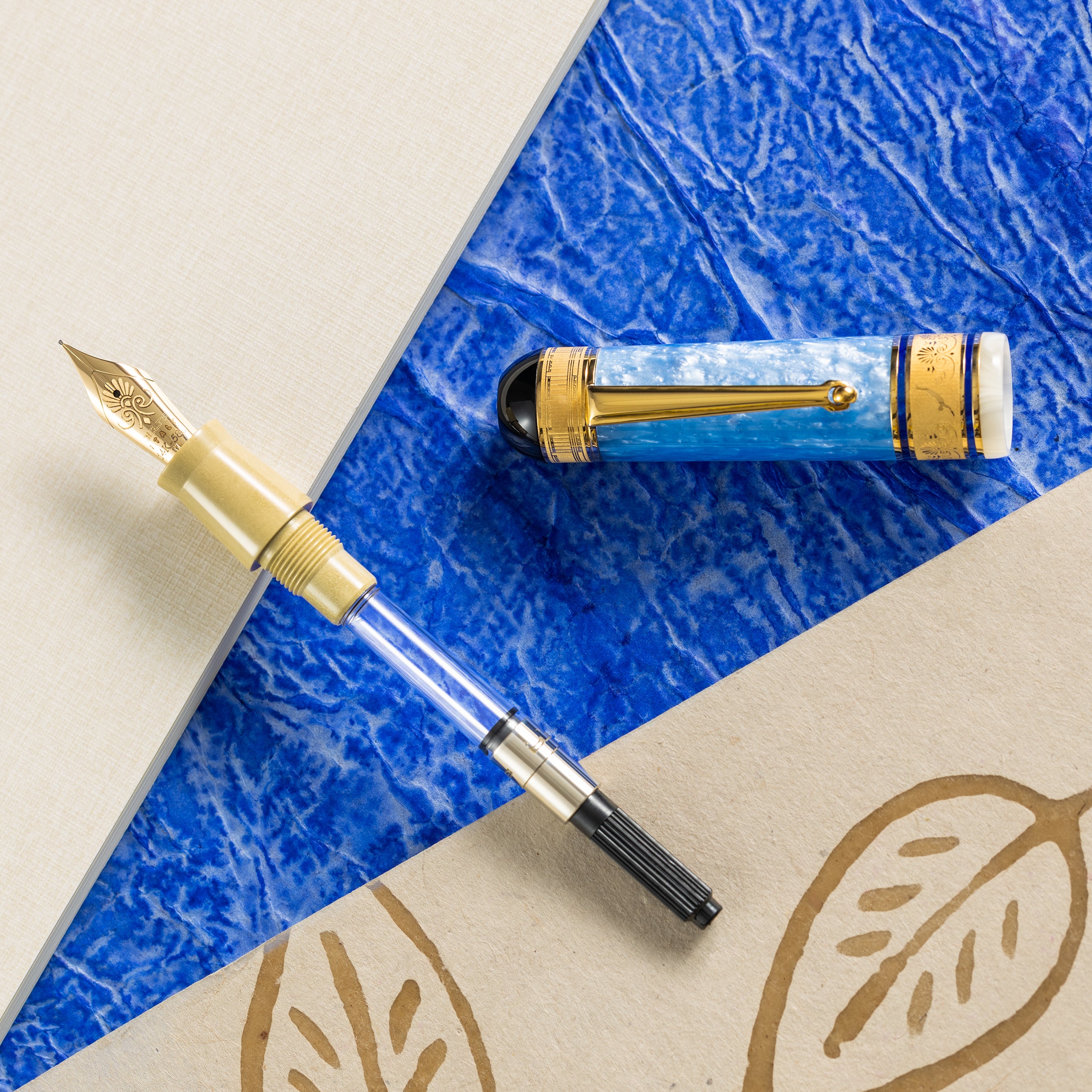 Delta Paestum Fountain Pen - 14K Nib (Limited Edition) - Pen Boutique Ltd
