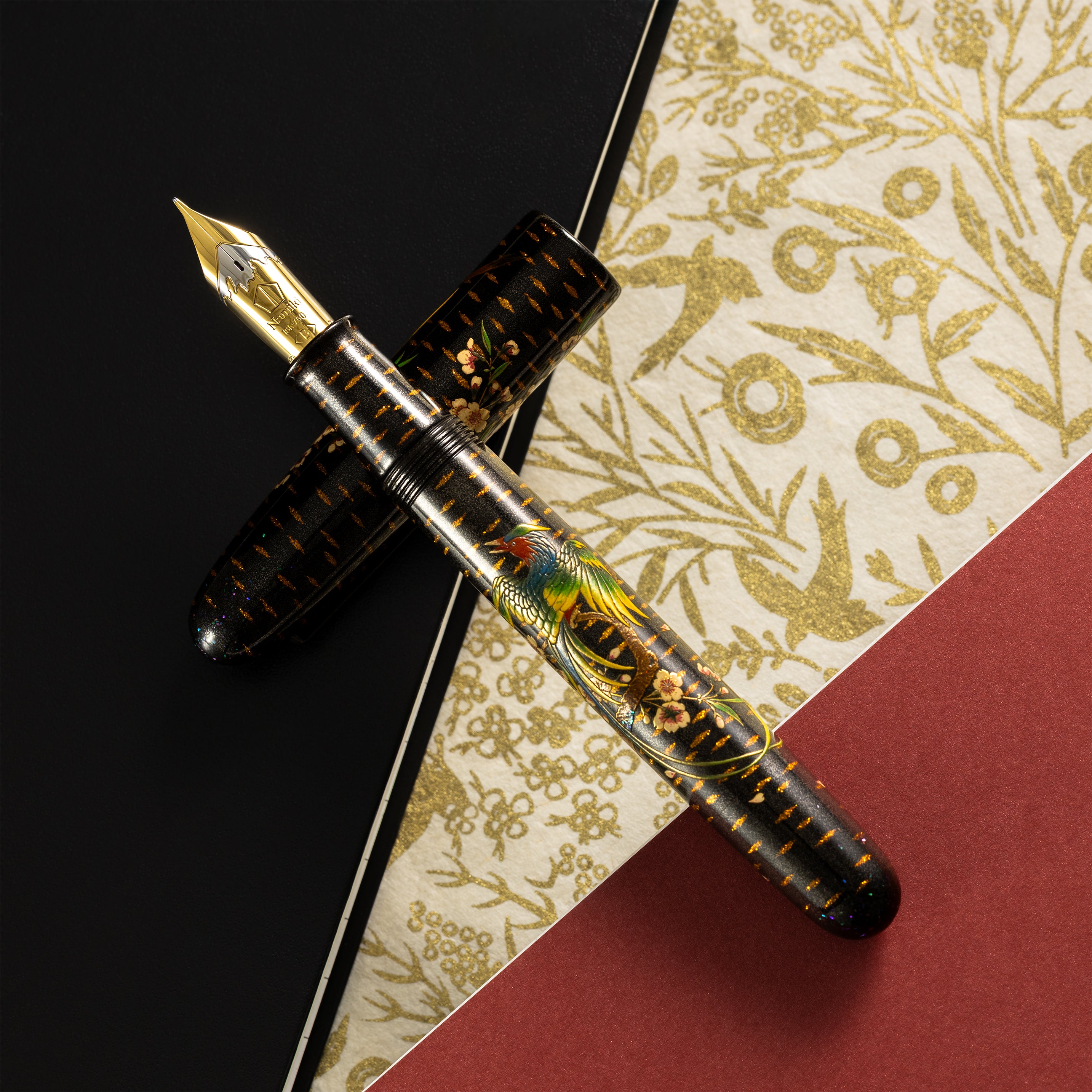 Namiki Emperor Rakucho Birds Fountain Pen – Maki-e Masterpiece - Pen Boutique Ltd
